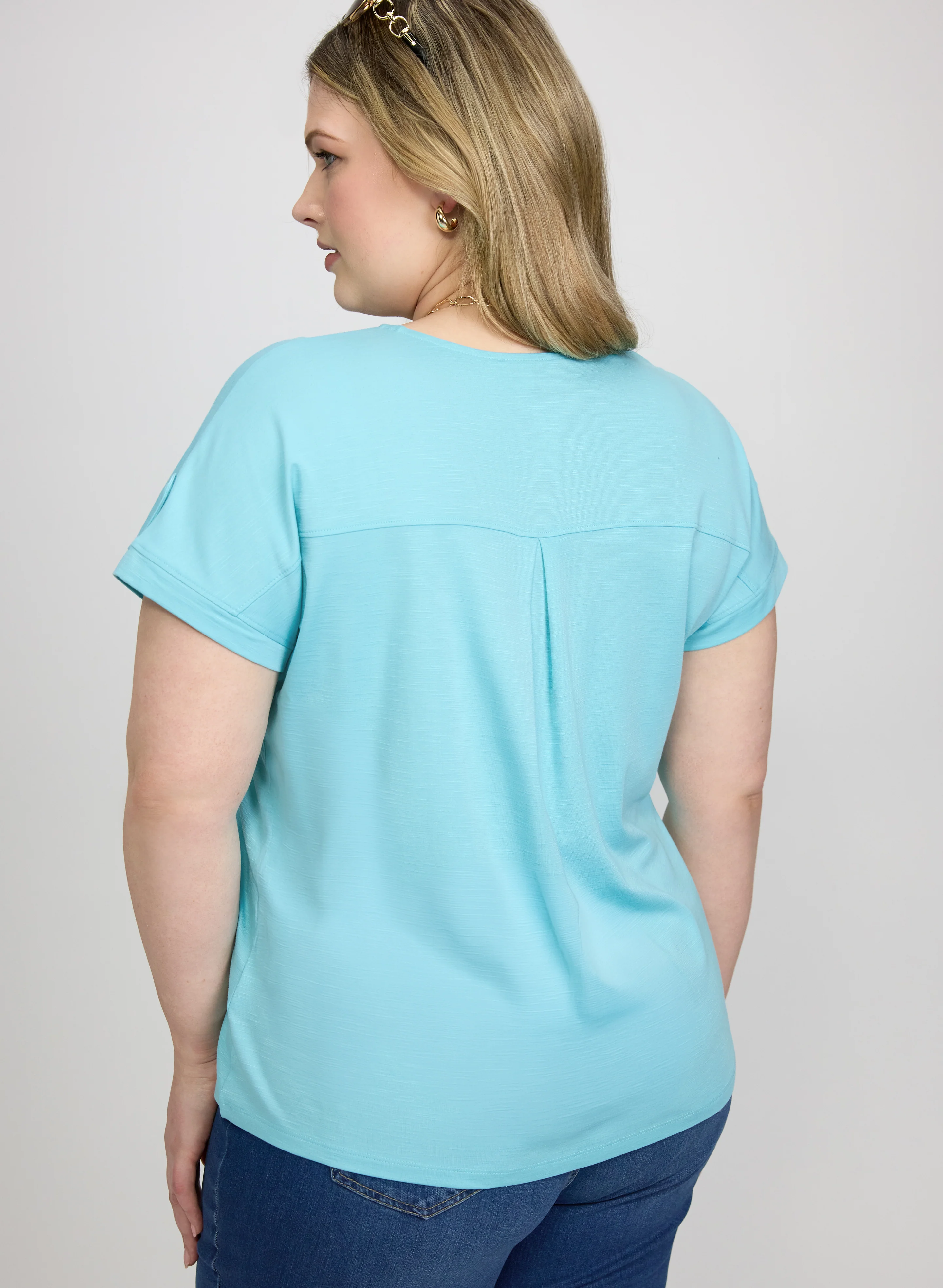 V-Neck Slub T-Shirt - Image 5