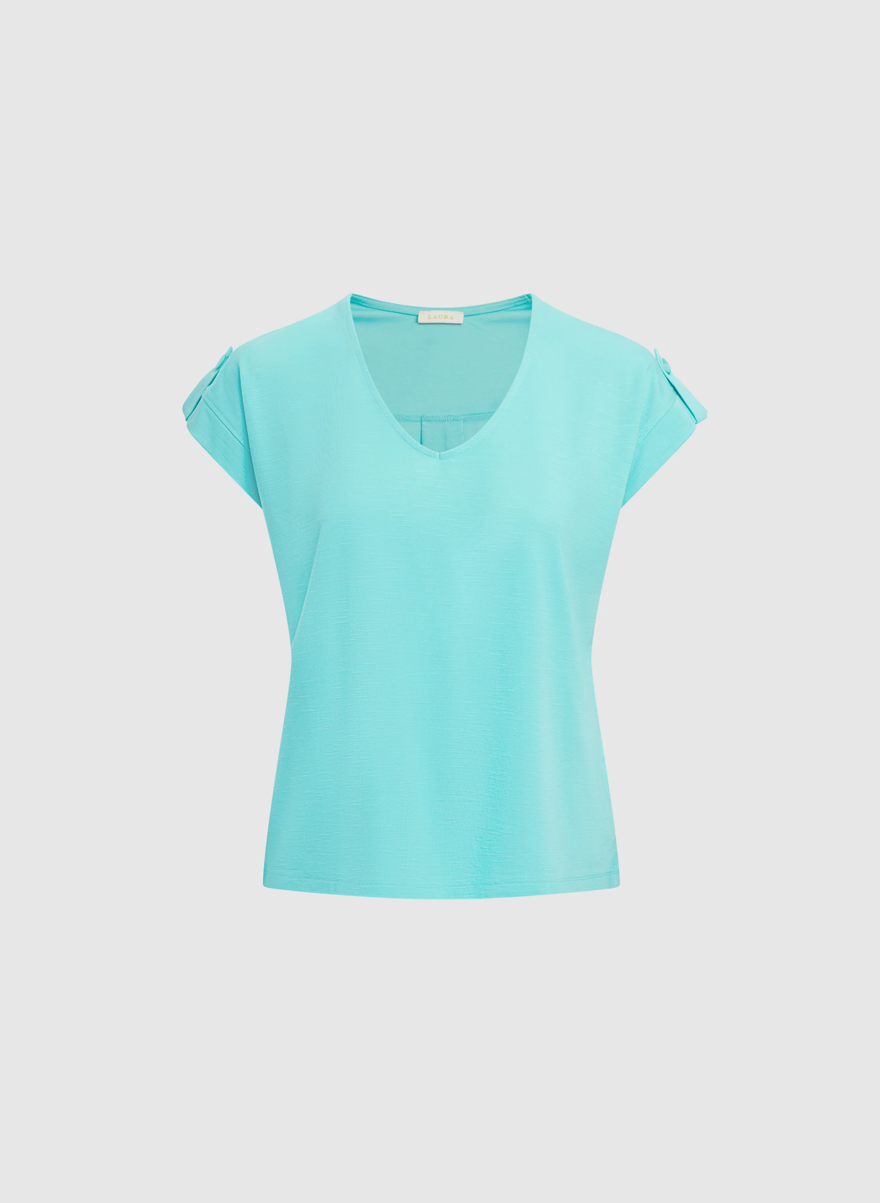 V-Neck Slub T-Shirt - Image 6