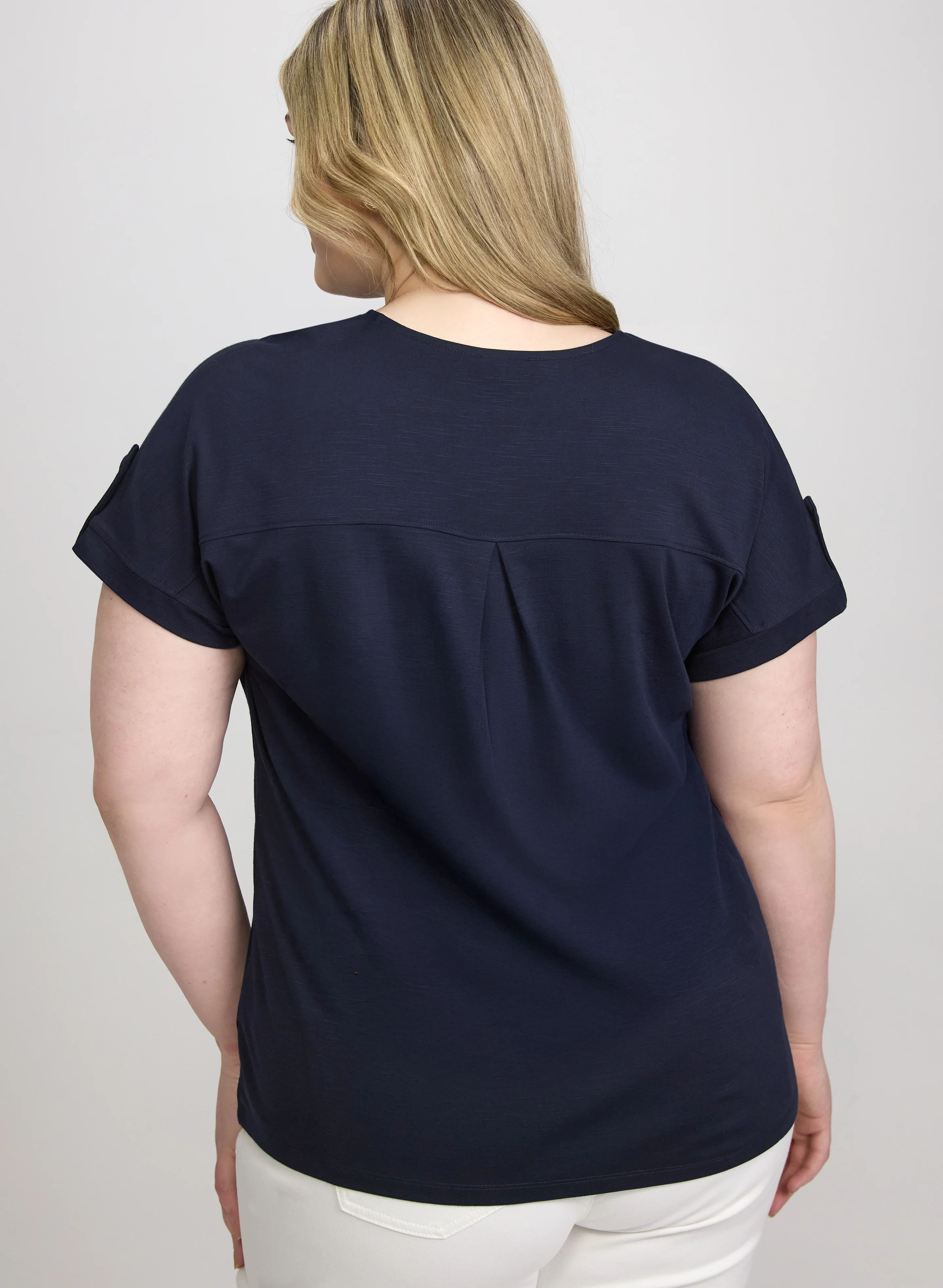 V-Neck Slub T-Shirt - Image 5