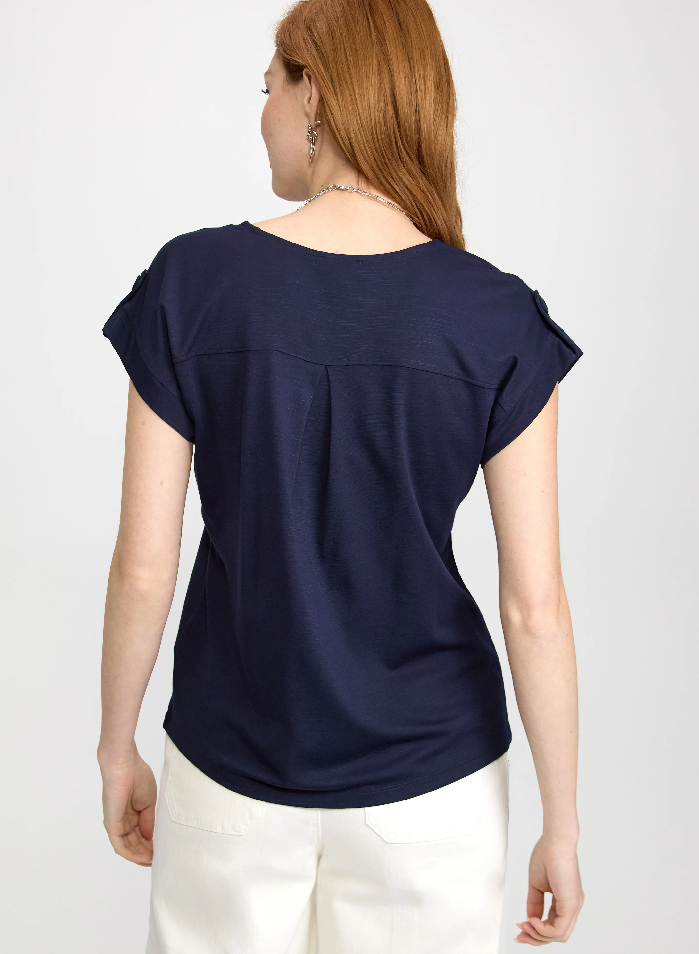V-Neck Slub T-Shirt - Image 4