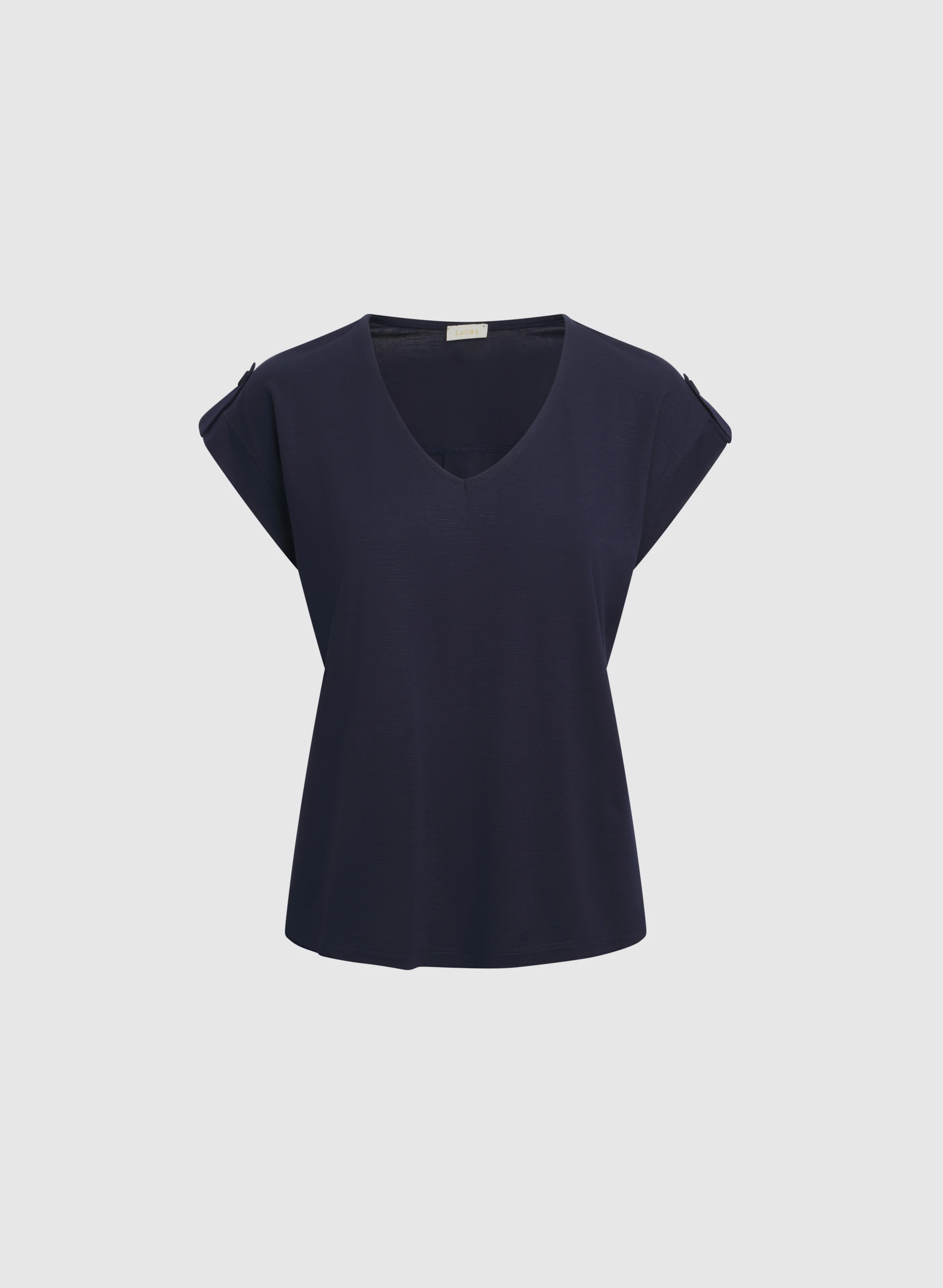 V-Neck Slub T-Shirt - Image 6