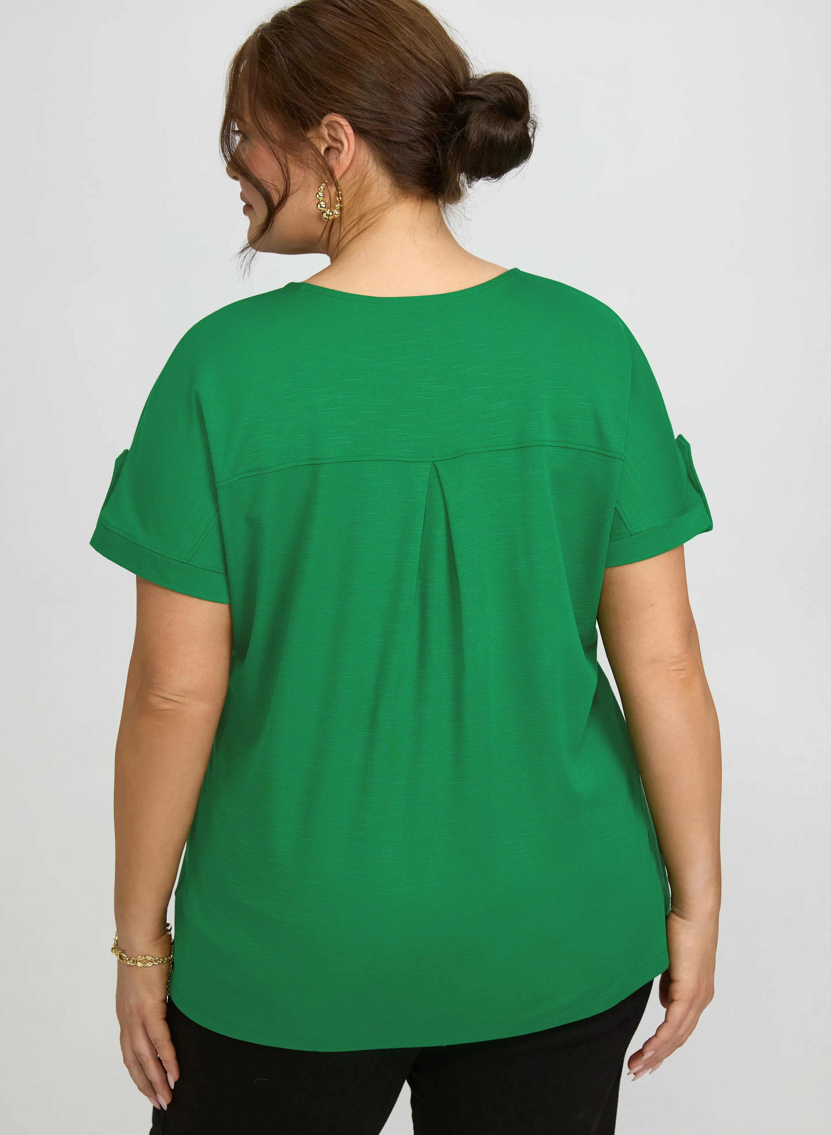 V-Neck Slub T-Shirt - Image 4