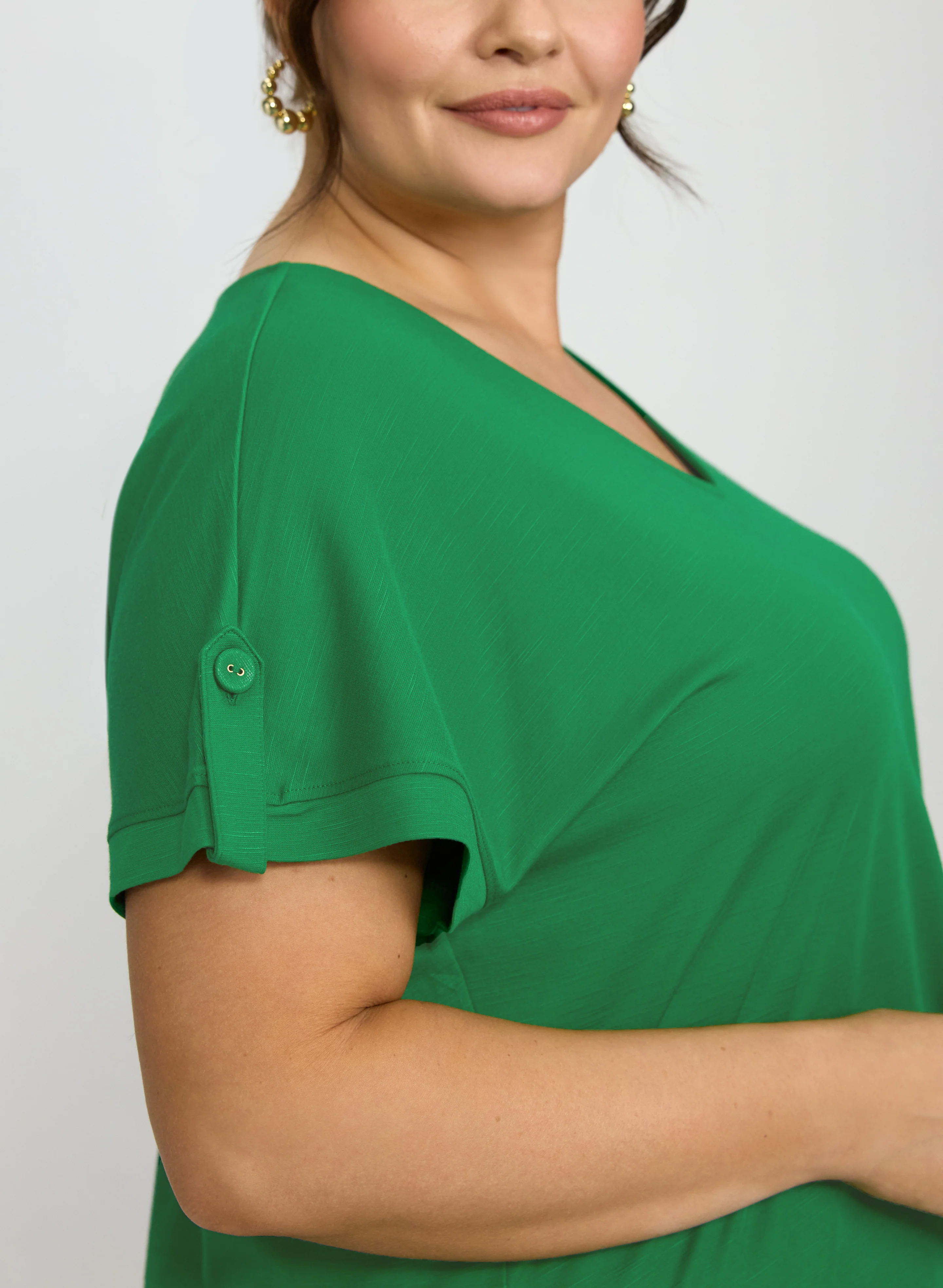 V-Neck Slub T-Shirt - Image 5