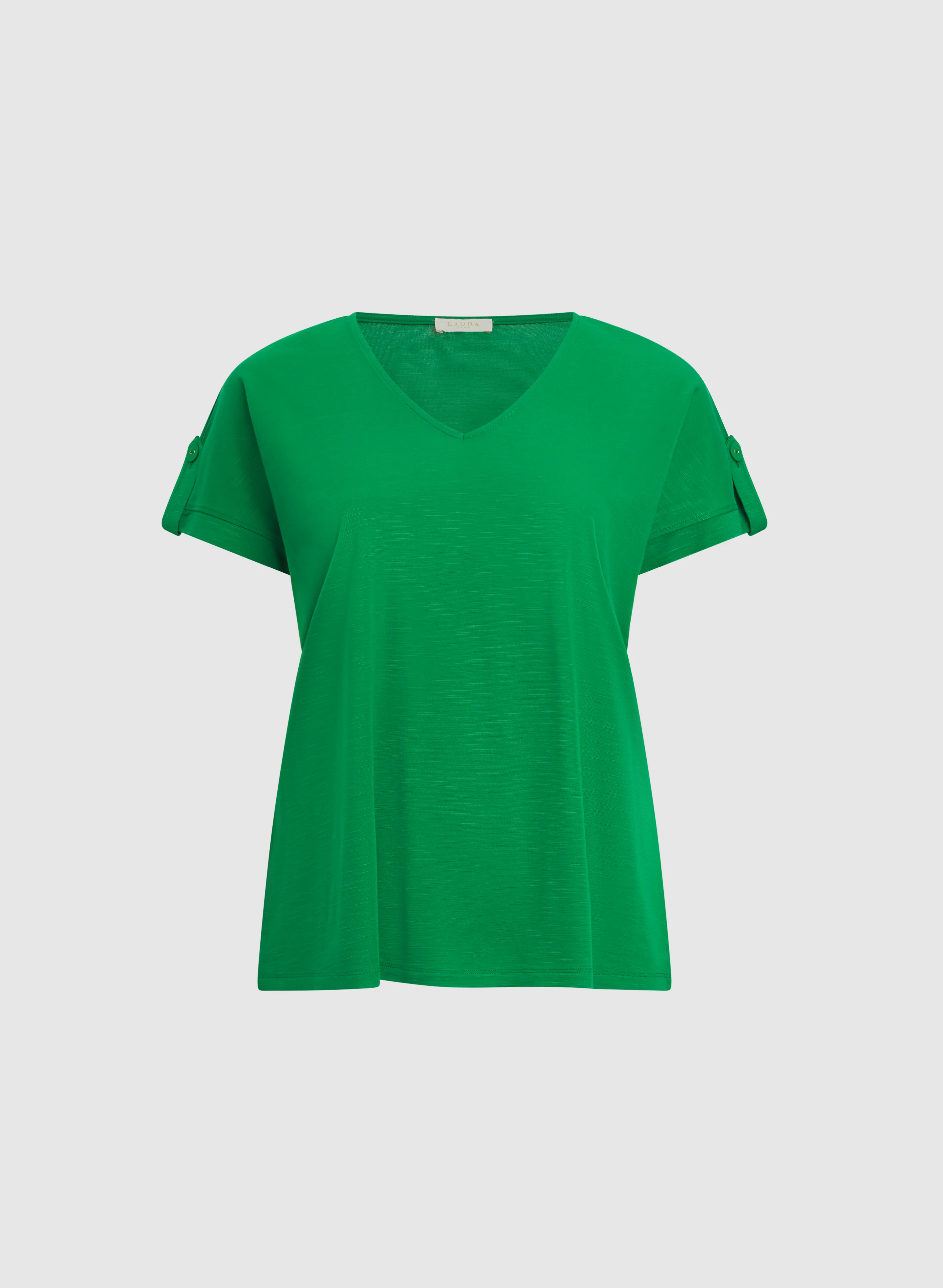 V-Neck Slub T-Shirt - Image 6