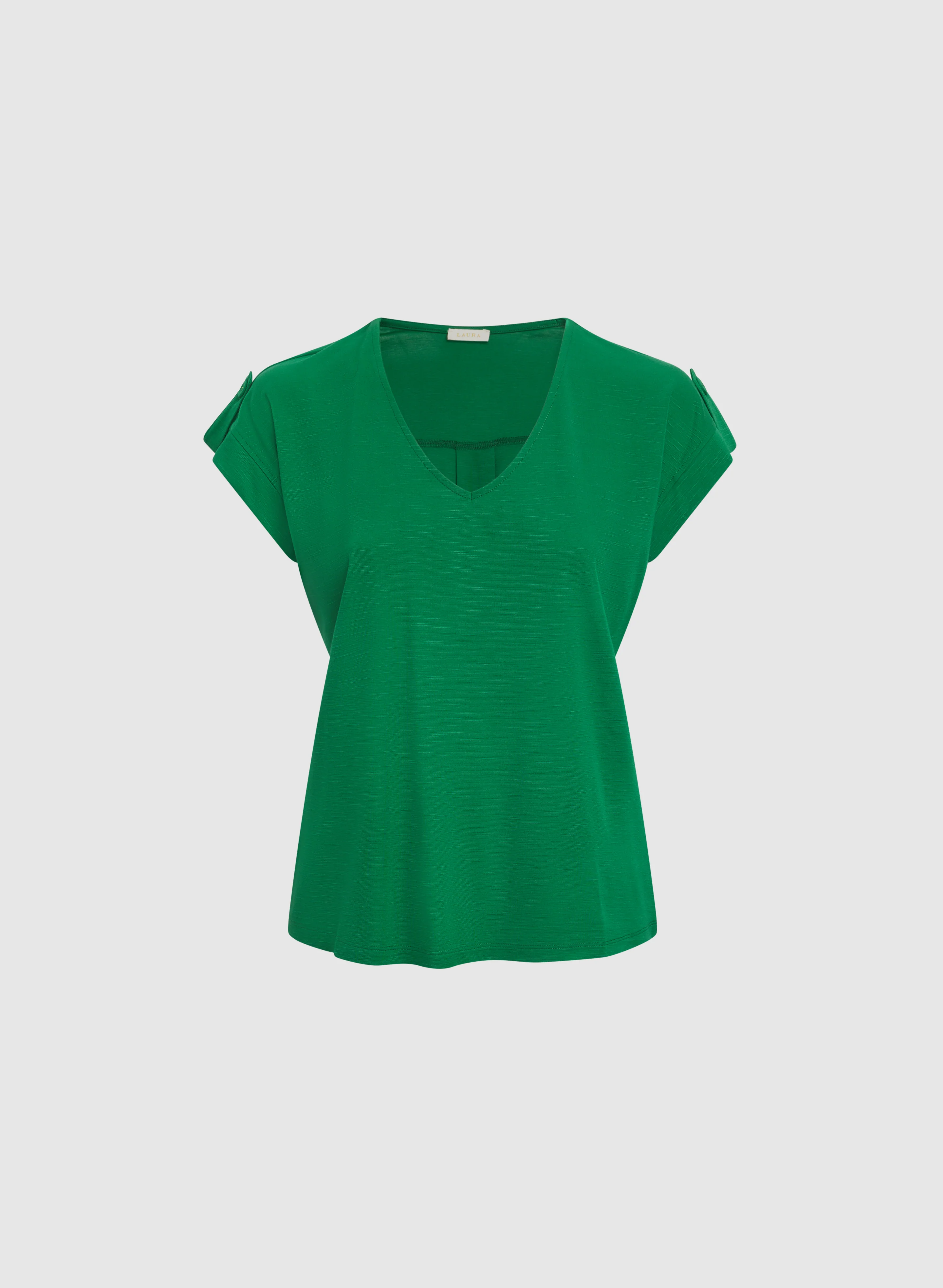 V-Neck Slub T-Shirt - Image 6