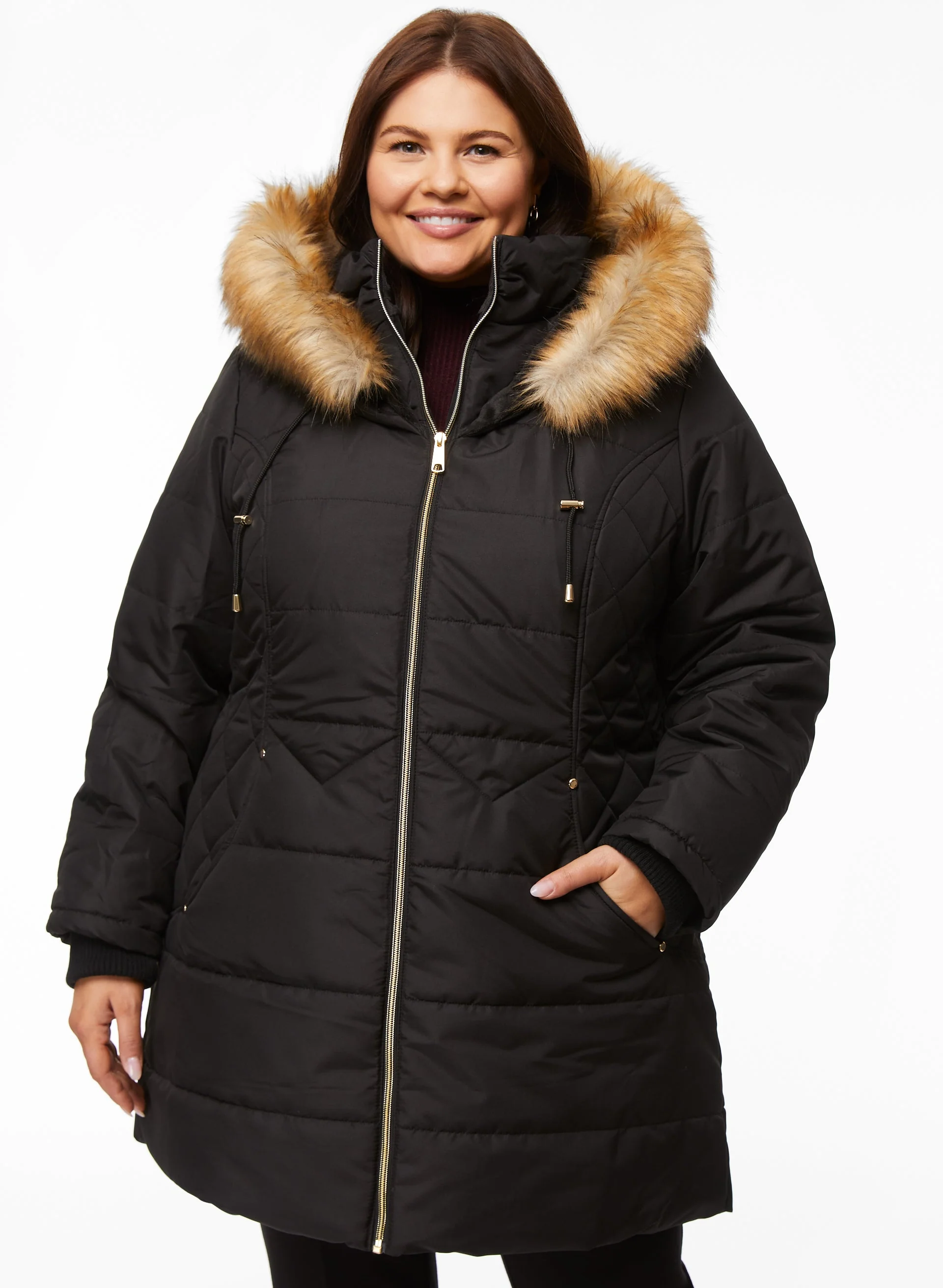 Vegan Down Quilted Coat