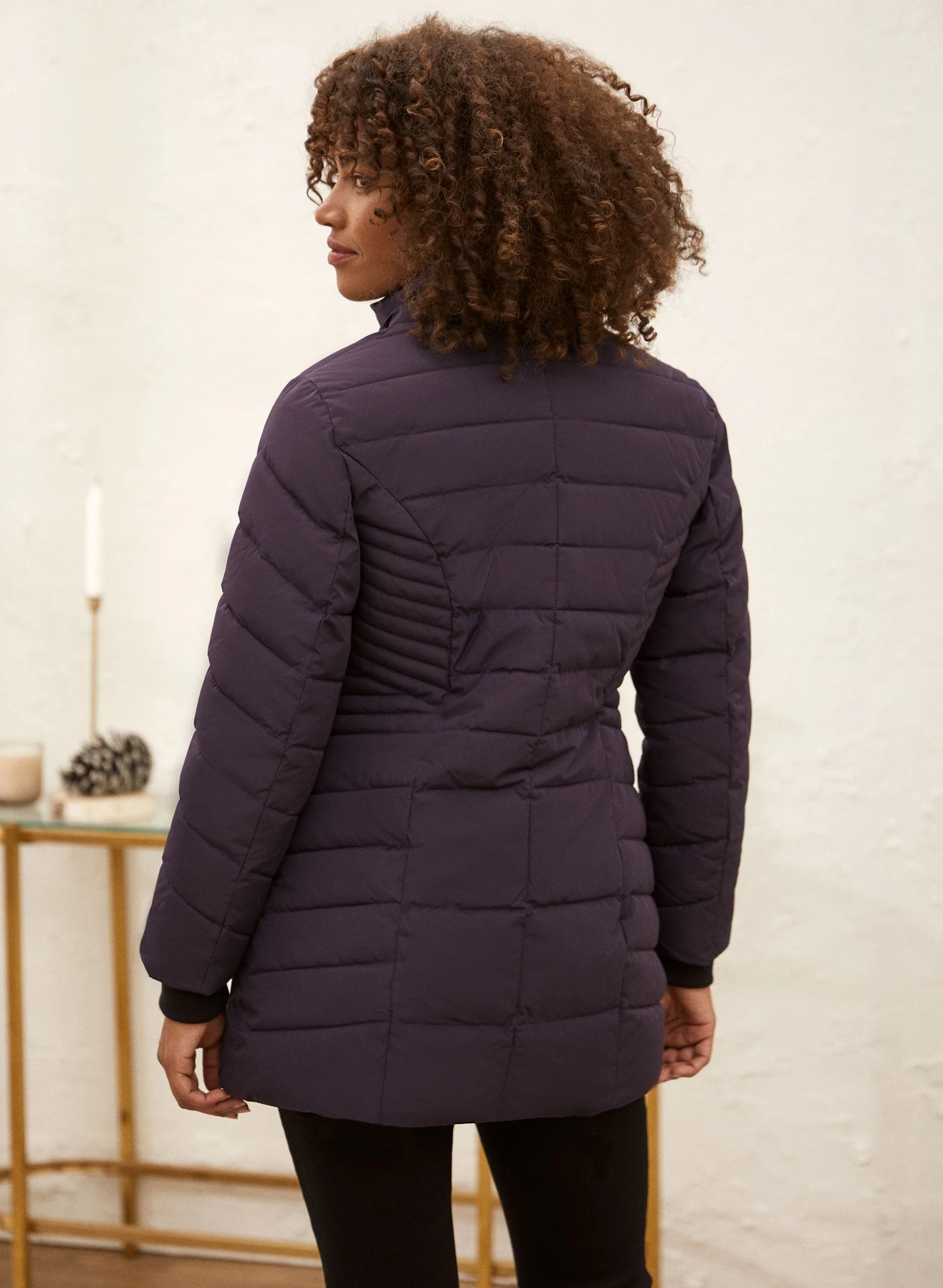 Vegan Down Quilted Coat - Image 2