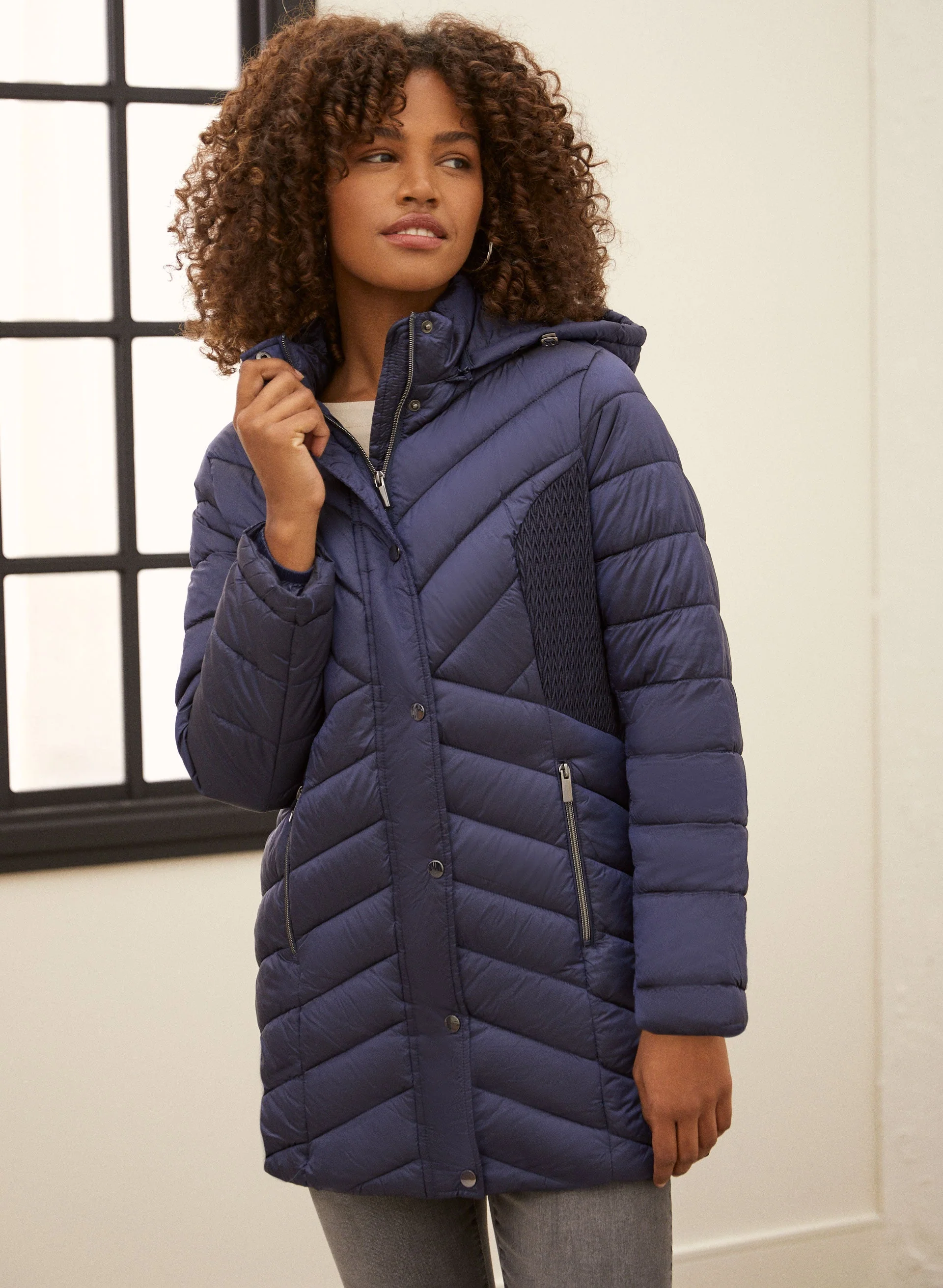 Vegan Down Quilted Coat