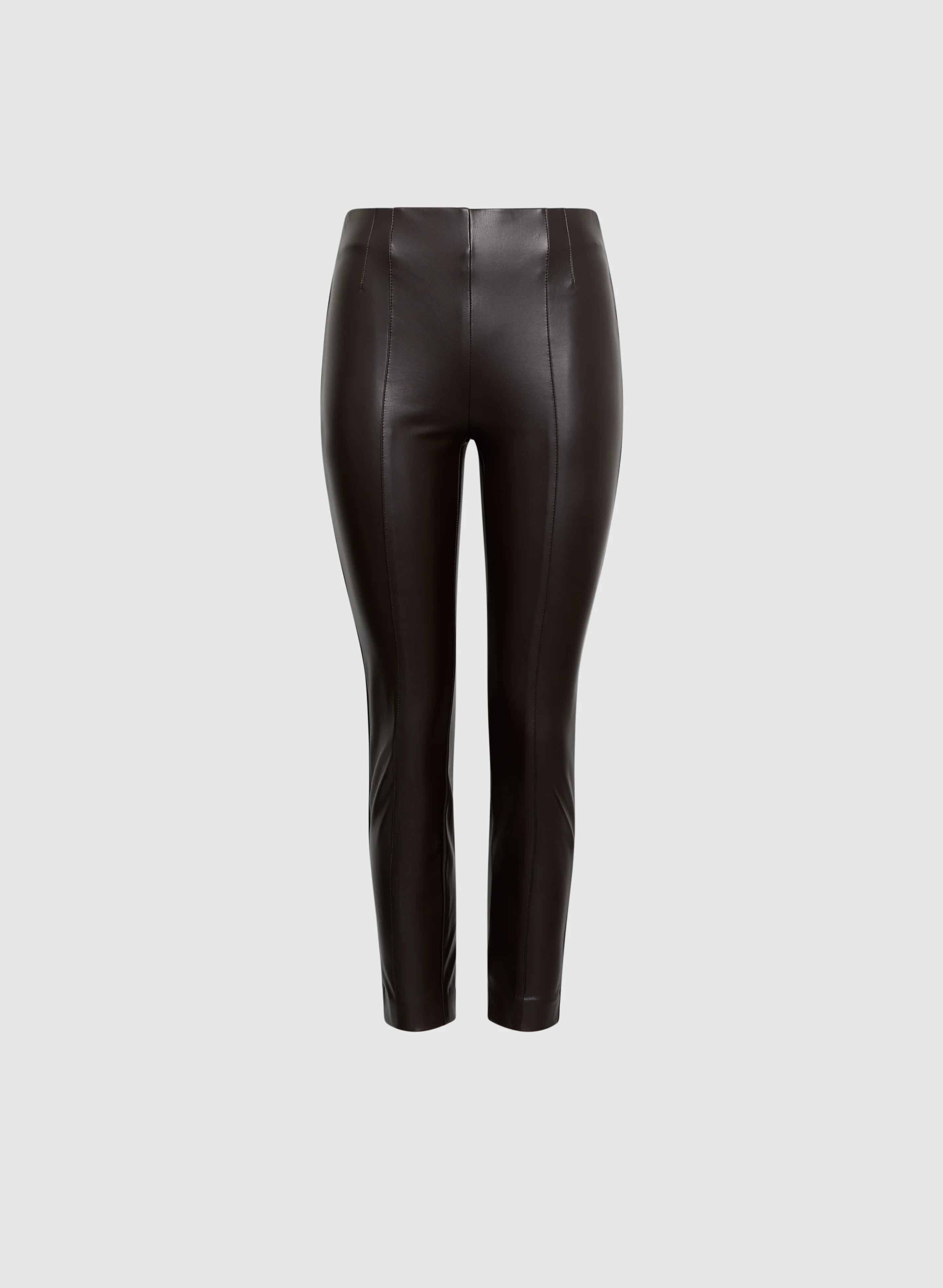 Sofia Vegan Leather Slim-Leg Pants - Image 6