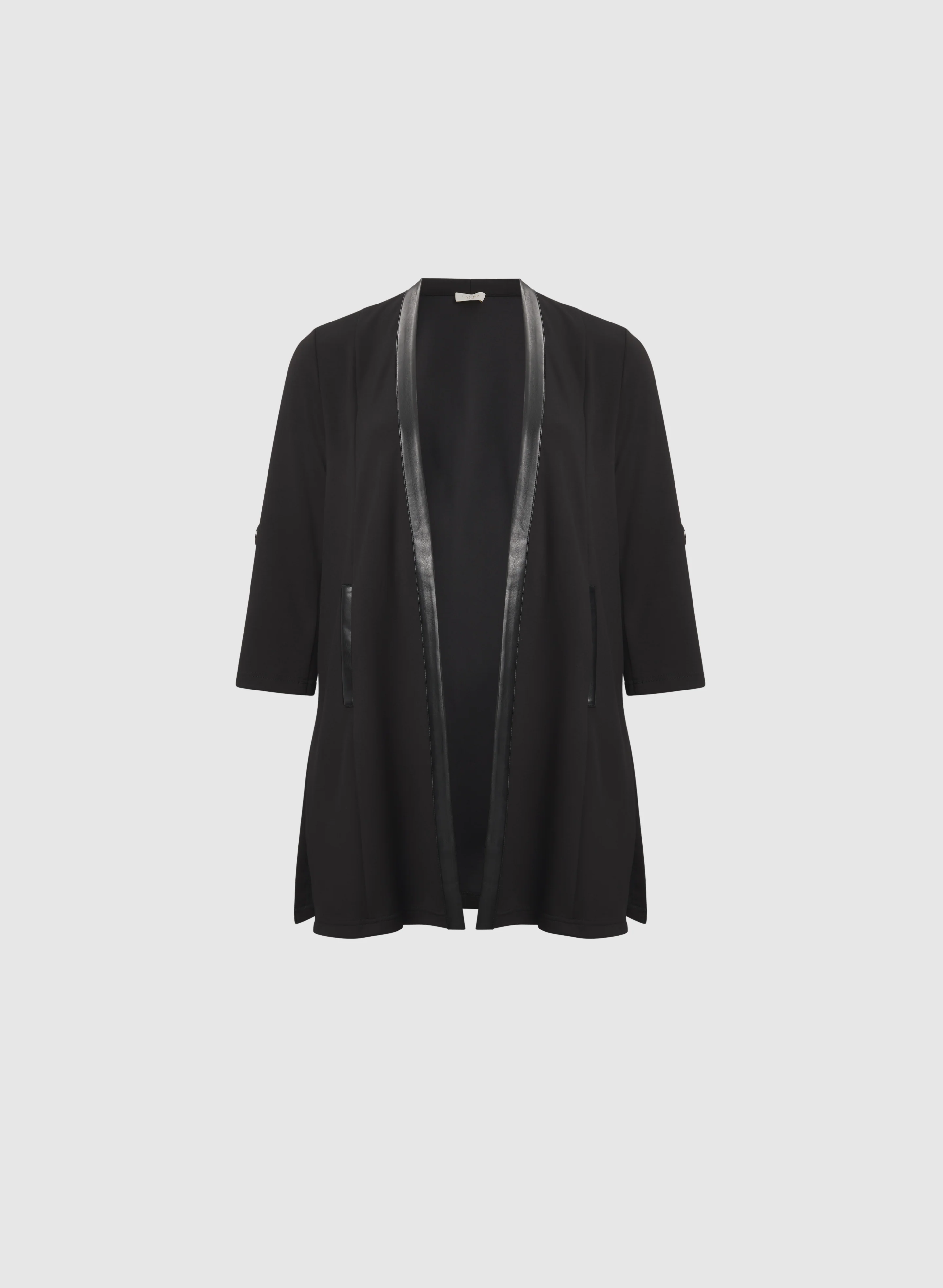 Vegan Leather Trim Open Top - Image 6