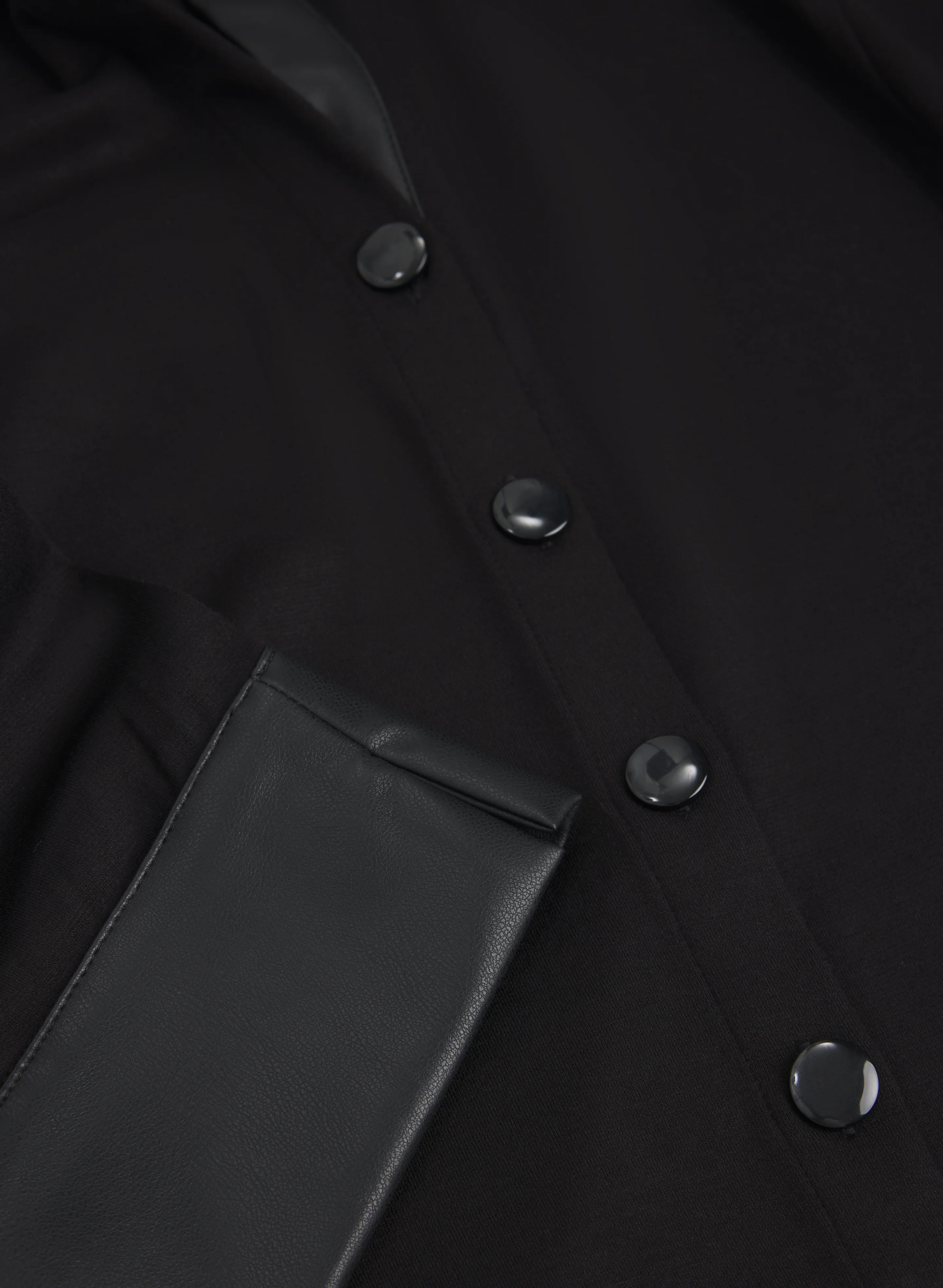 Vegan Leather Trim Top - Image 7