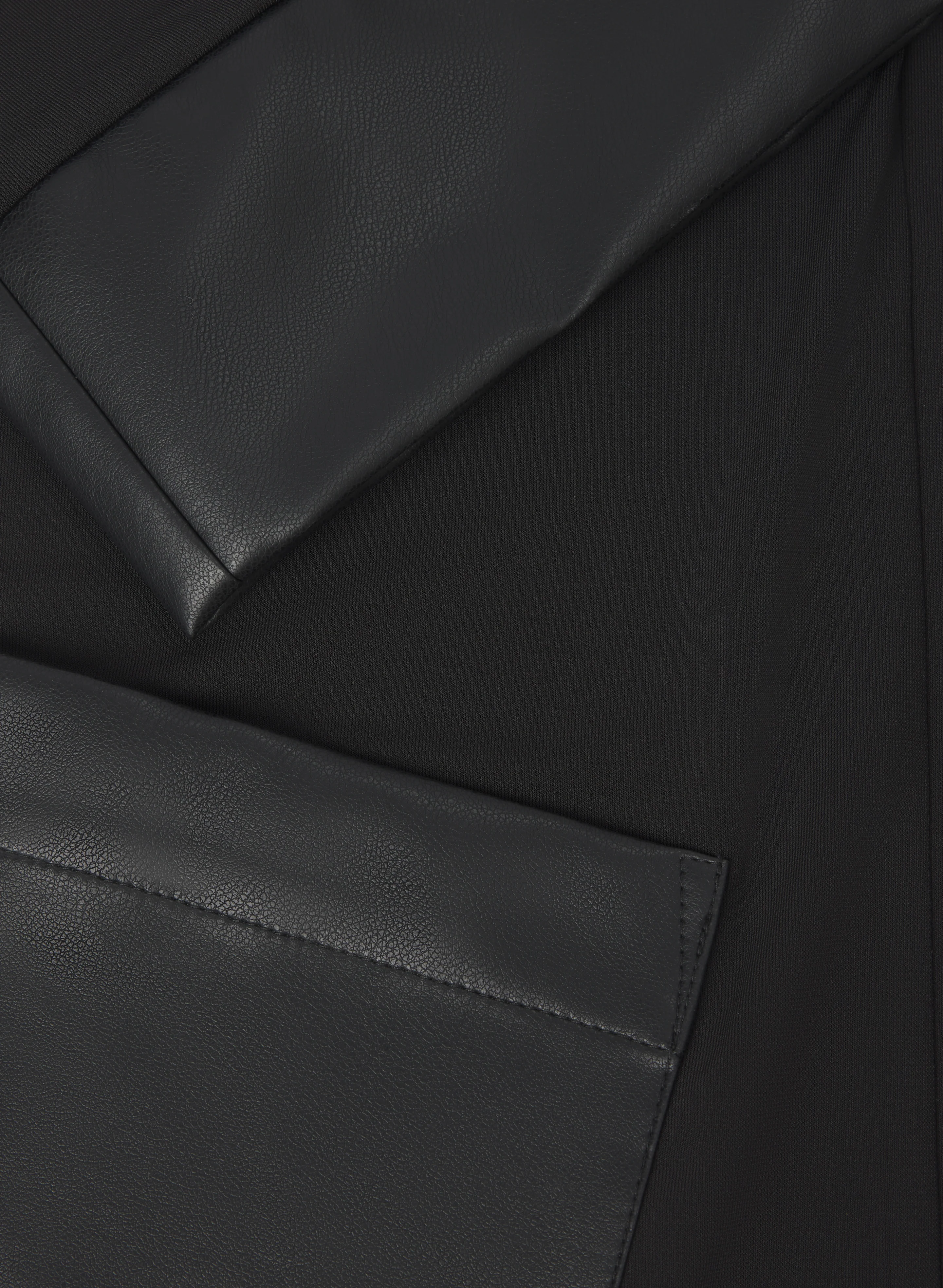 Vegan Leather Trim Top - Image 7