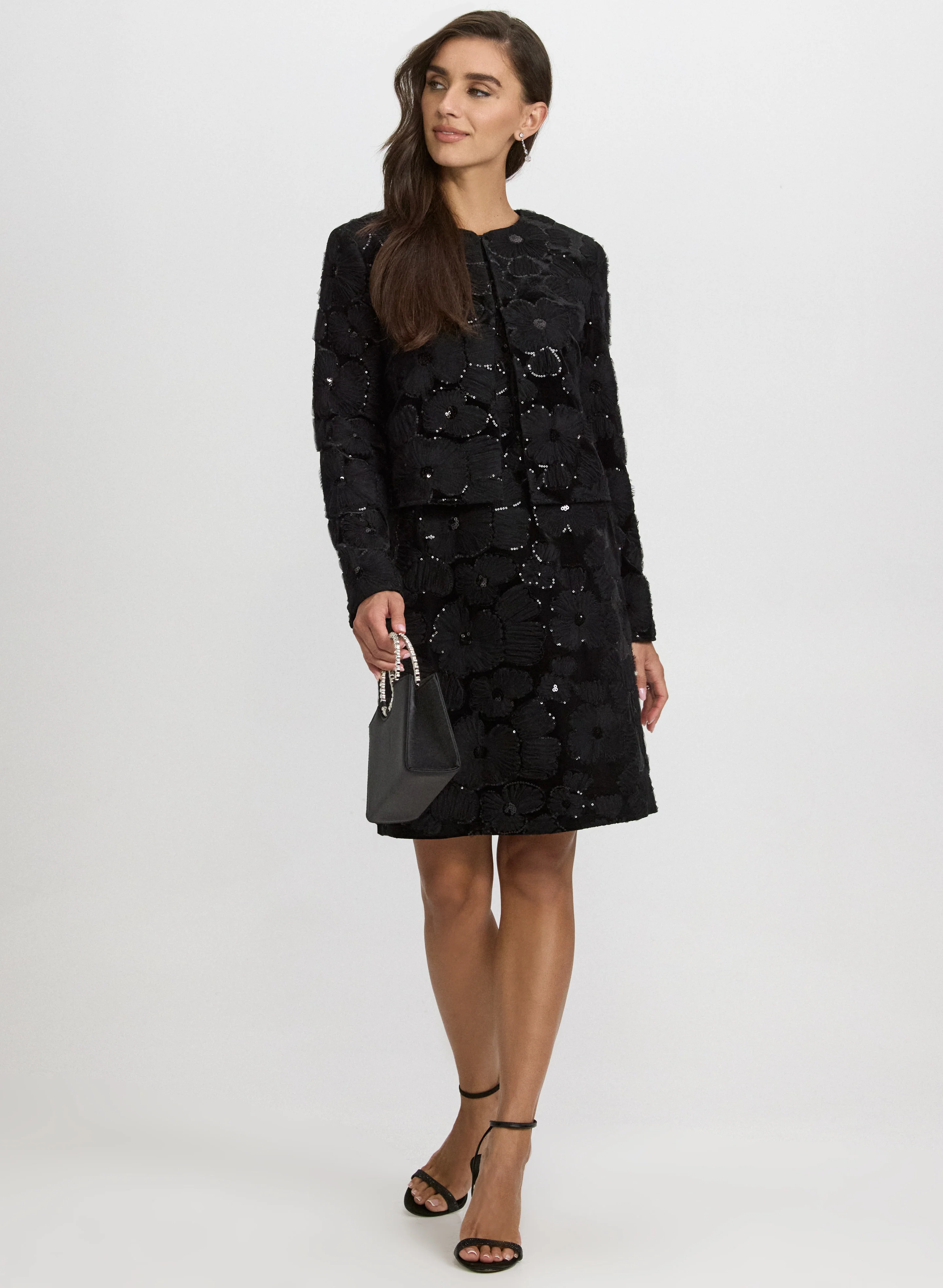 Velour Embroidered Bolero - Image 3