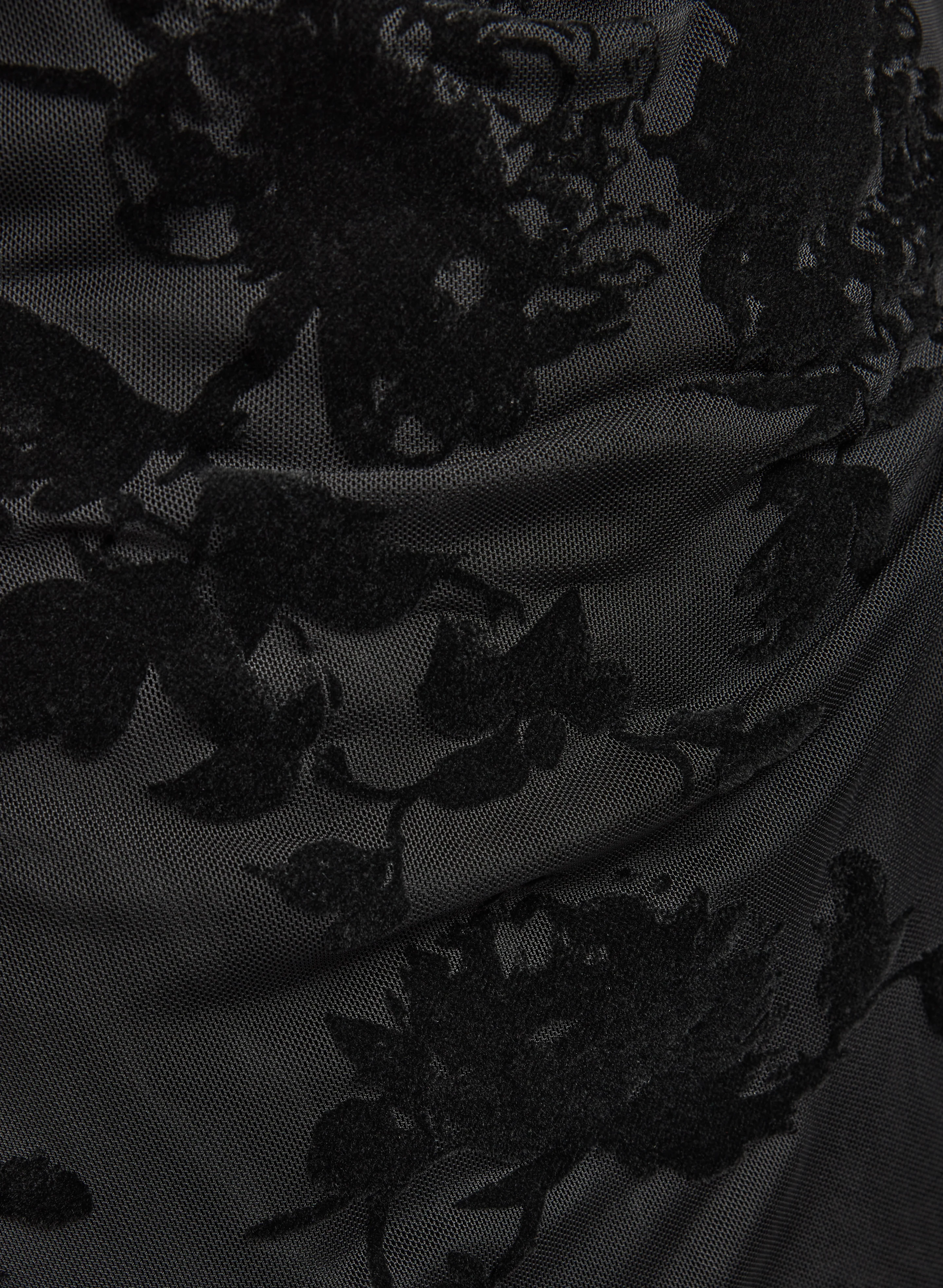 Velvet Flocked Dress - Image 7