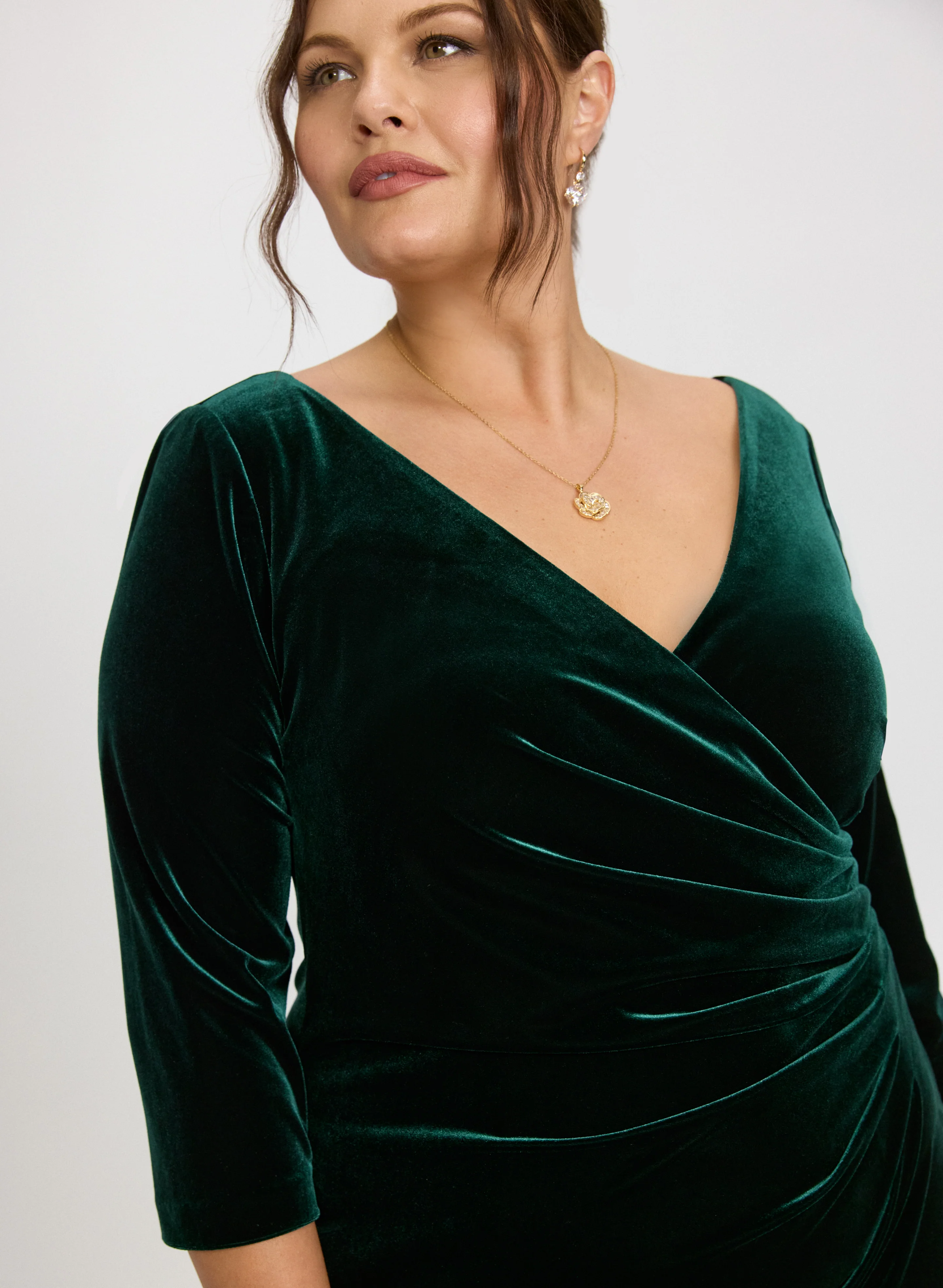 Alex Evenings - Velvet Overlay Dress - Image 6