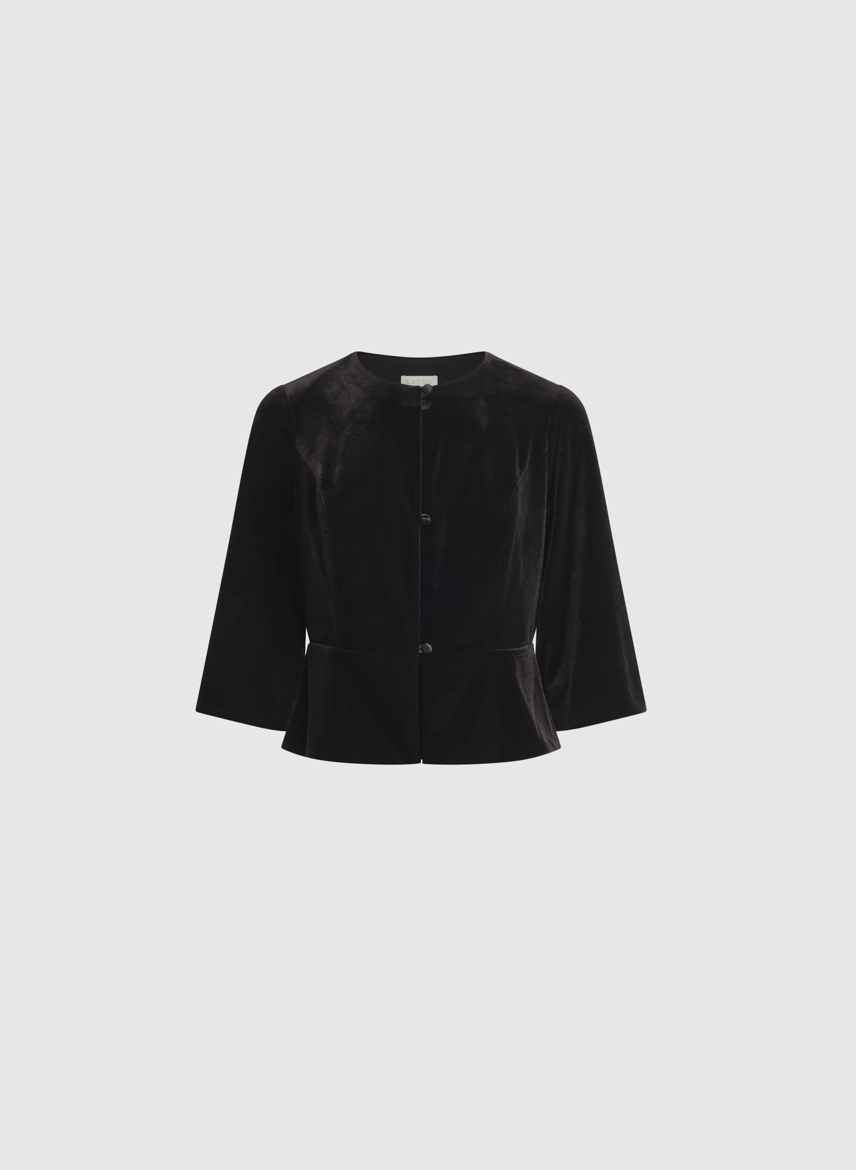Velvet Peplum Jacket - Image 6