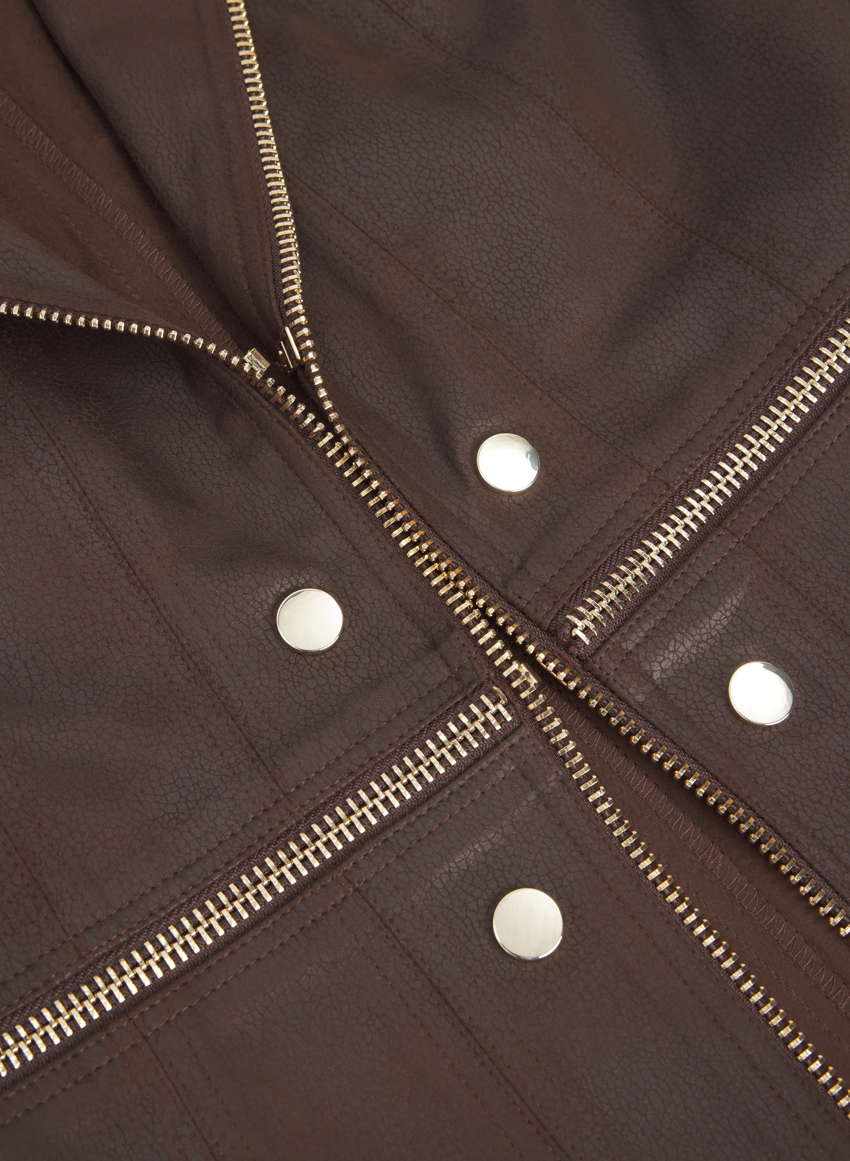Vex - Long Faux-Suede Jacket - Image 7