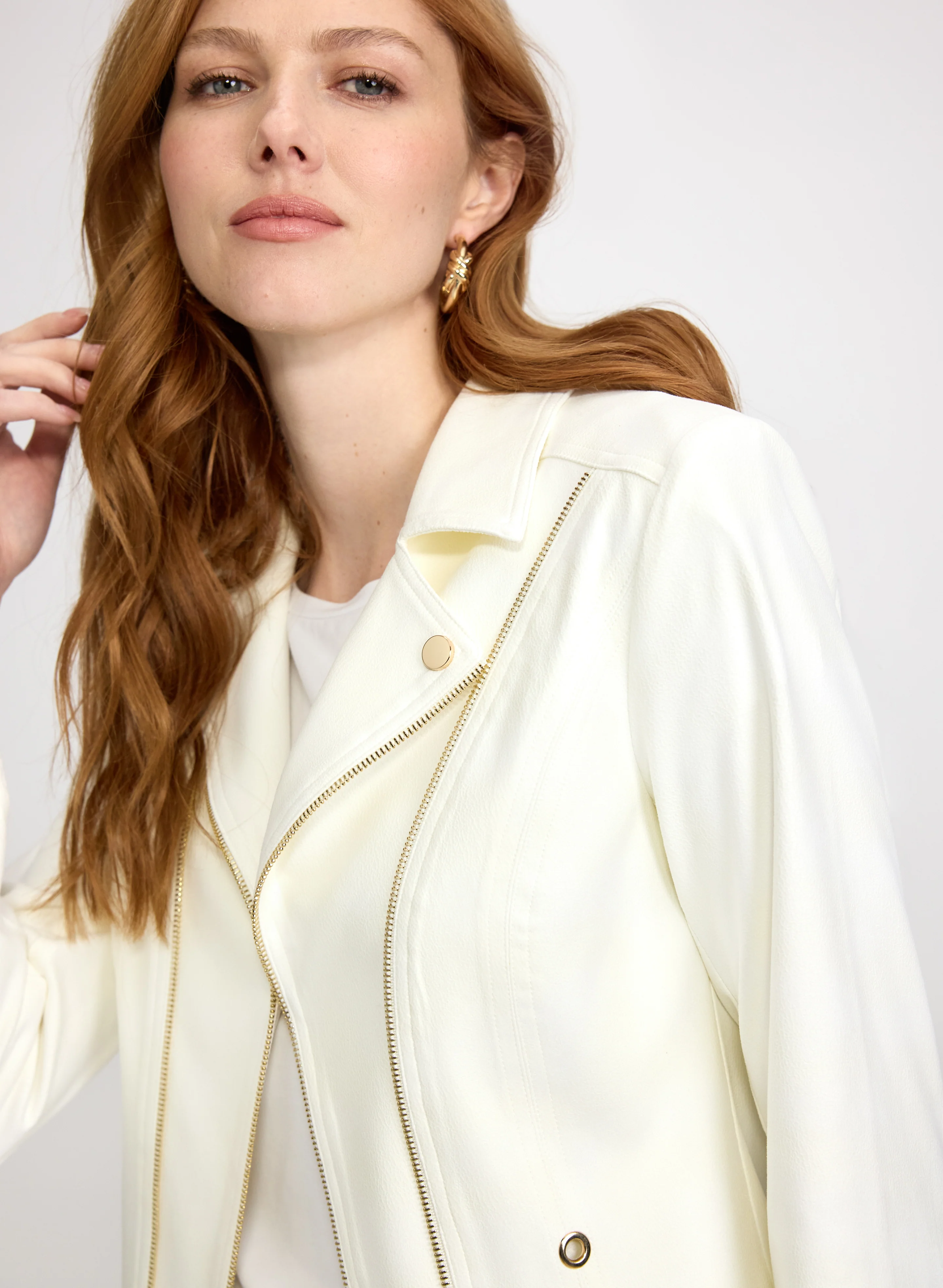 Vex - Zip Faux-Suede Jacket - Image 2