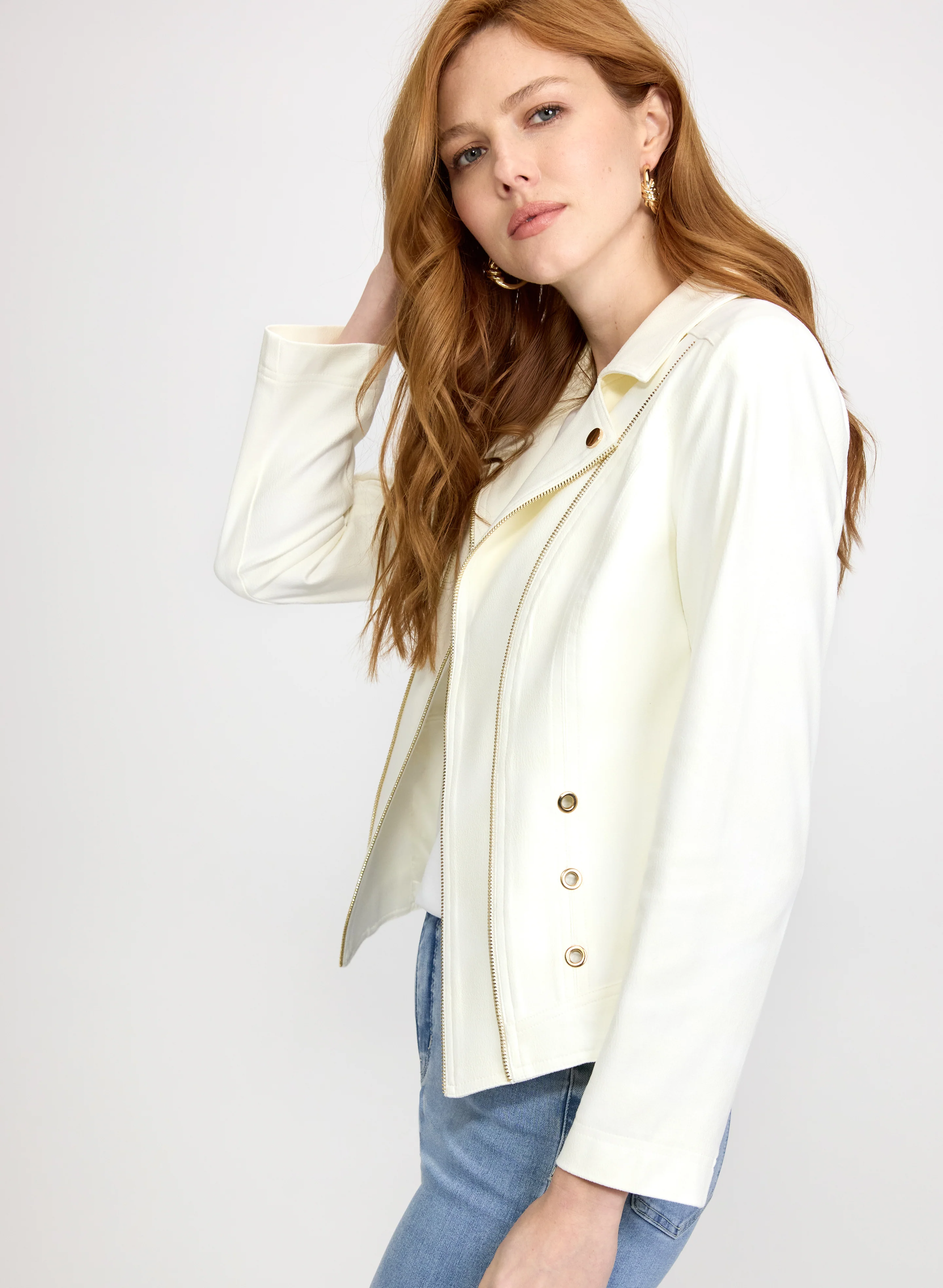 Vex - Zip Faux-Suede Jacket - Image 5