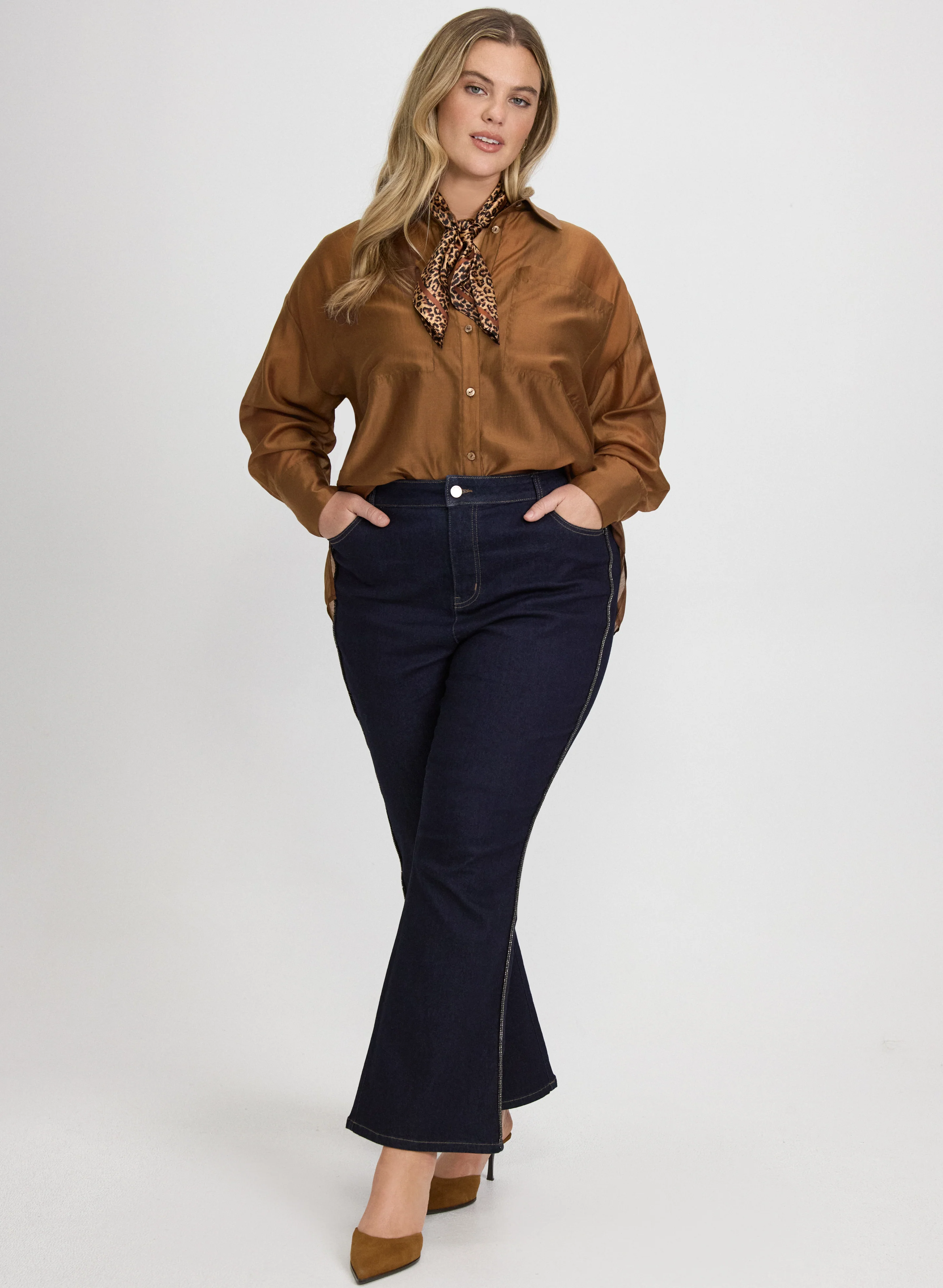Voile Button-Down Blouse - Image 2