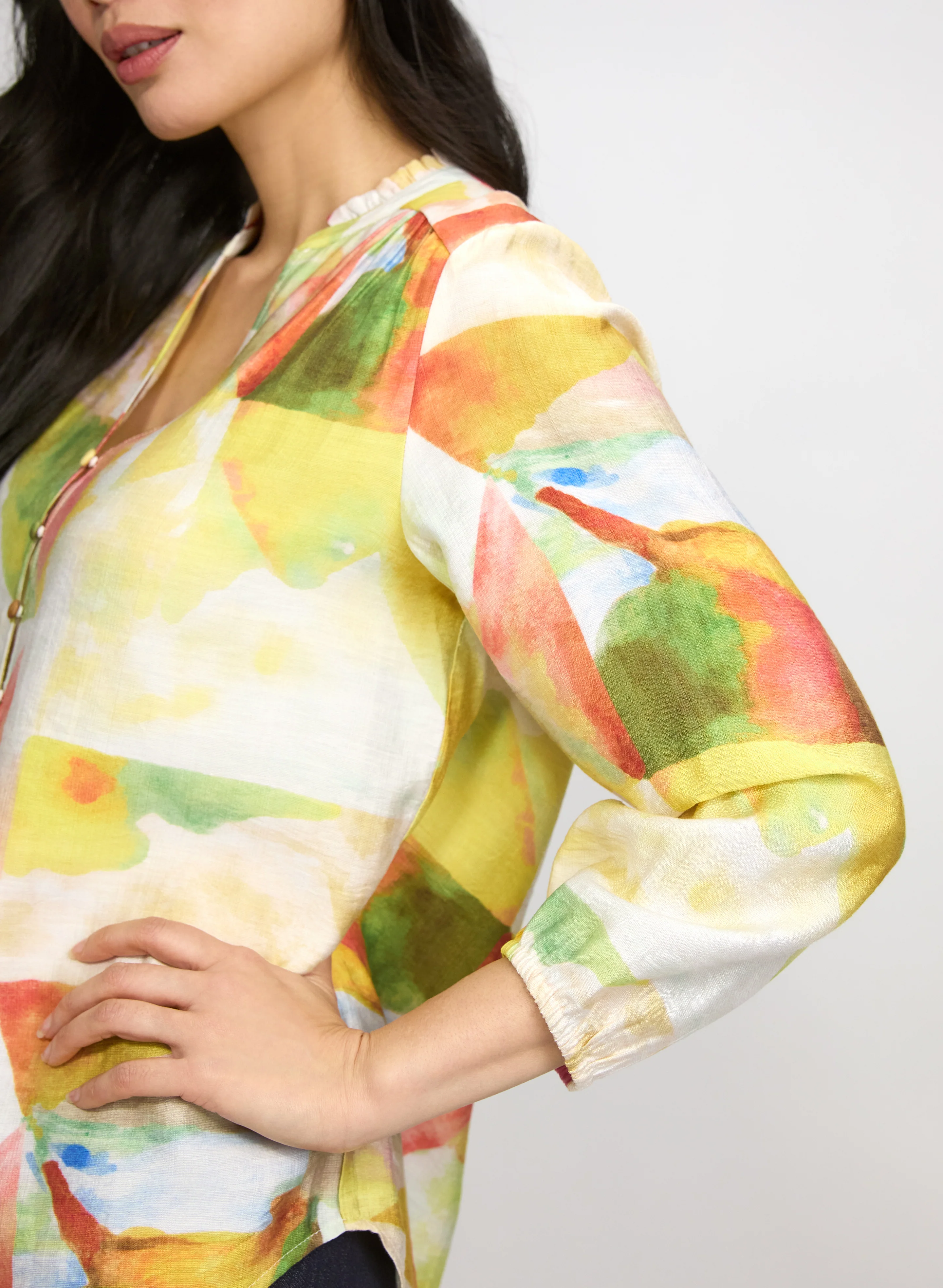 Water Colour Print Blouse - Image 2