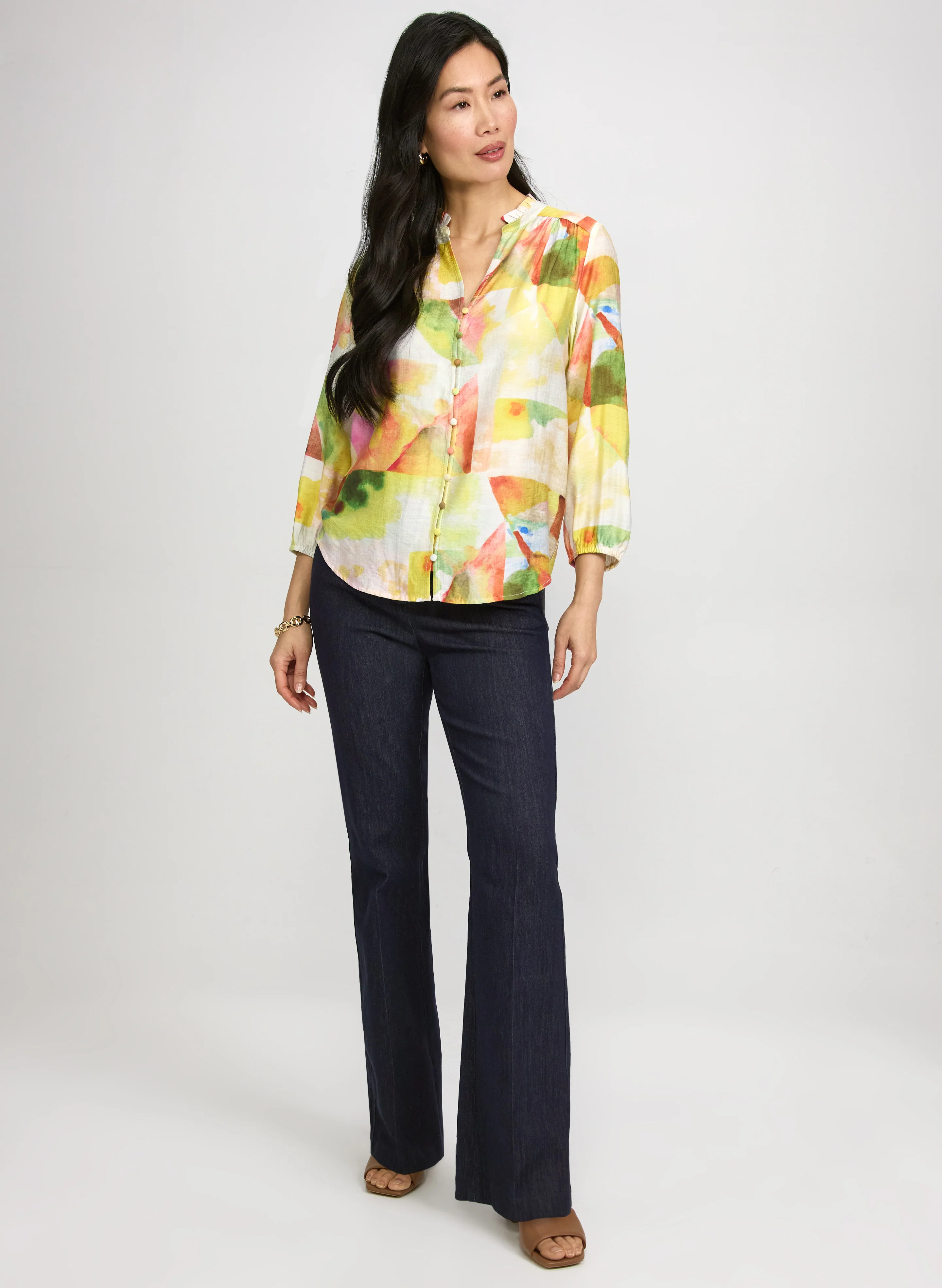 Water Colour Print Blouse - Image 3