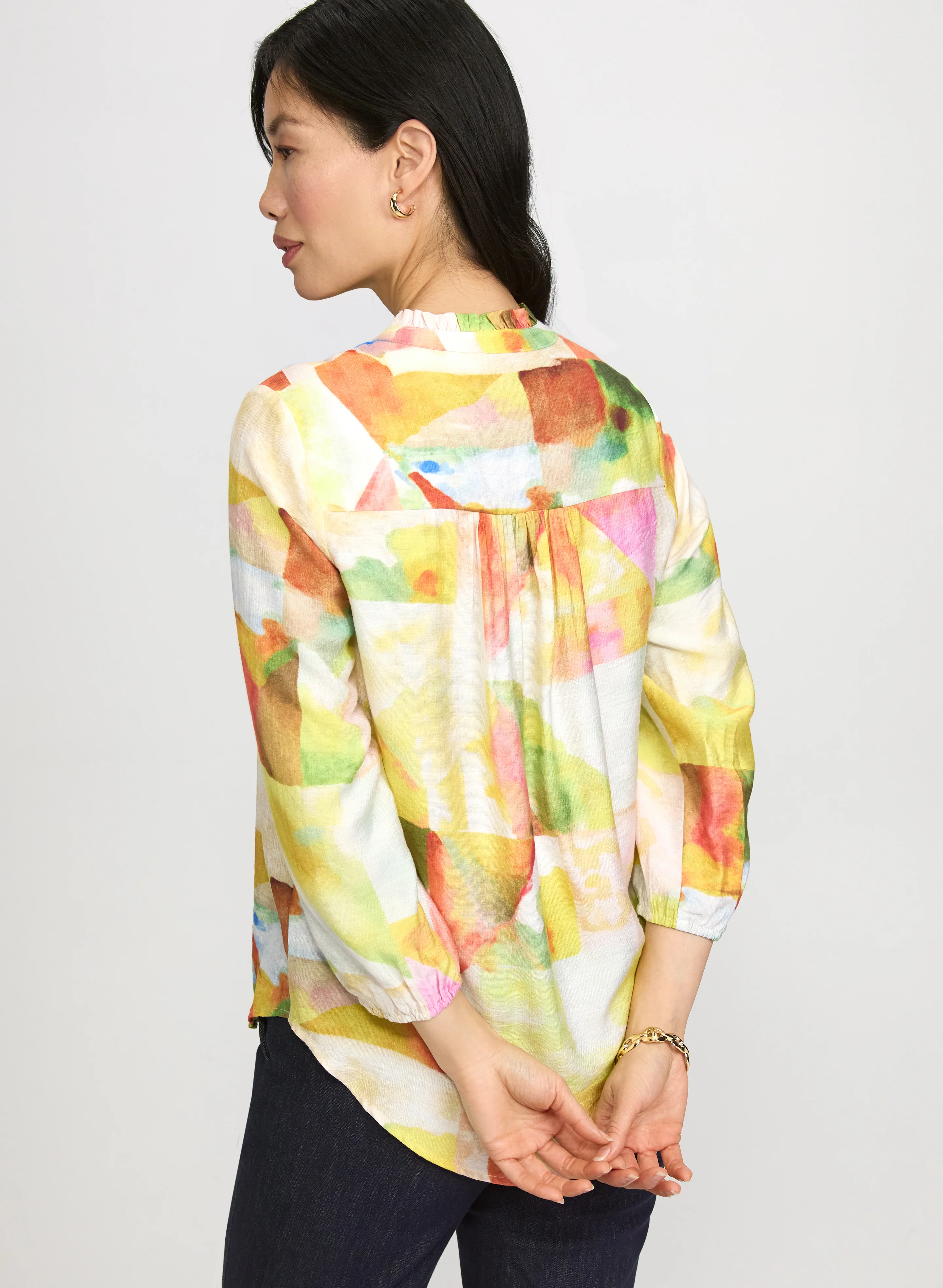 Water Colour Print Blouse - Image 5