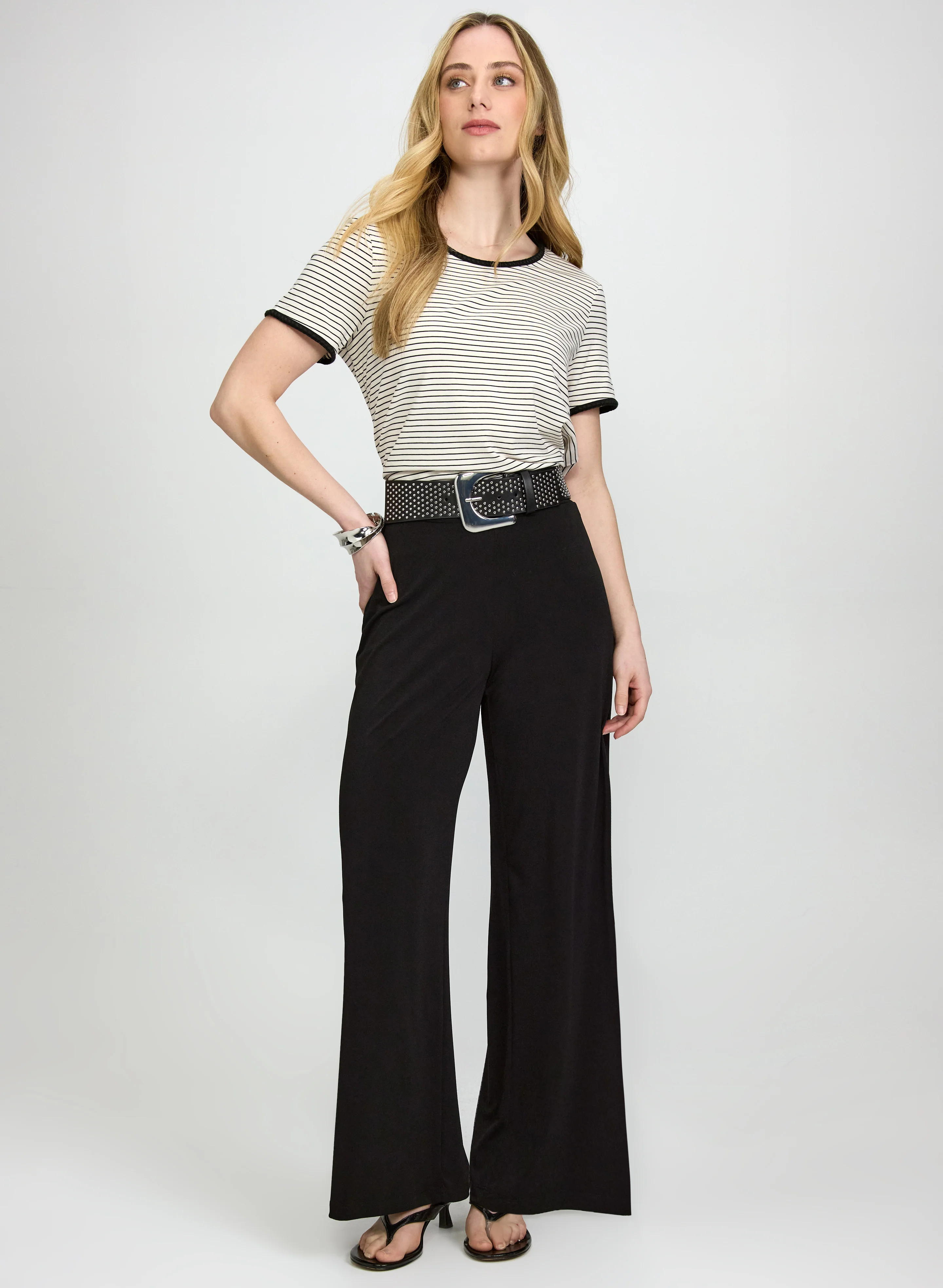 Wide-Leg Crepe Pants - Image 3