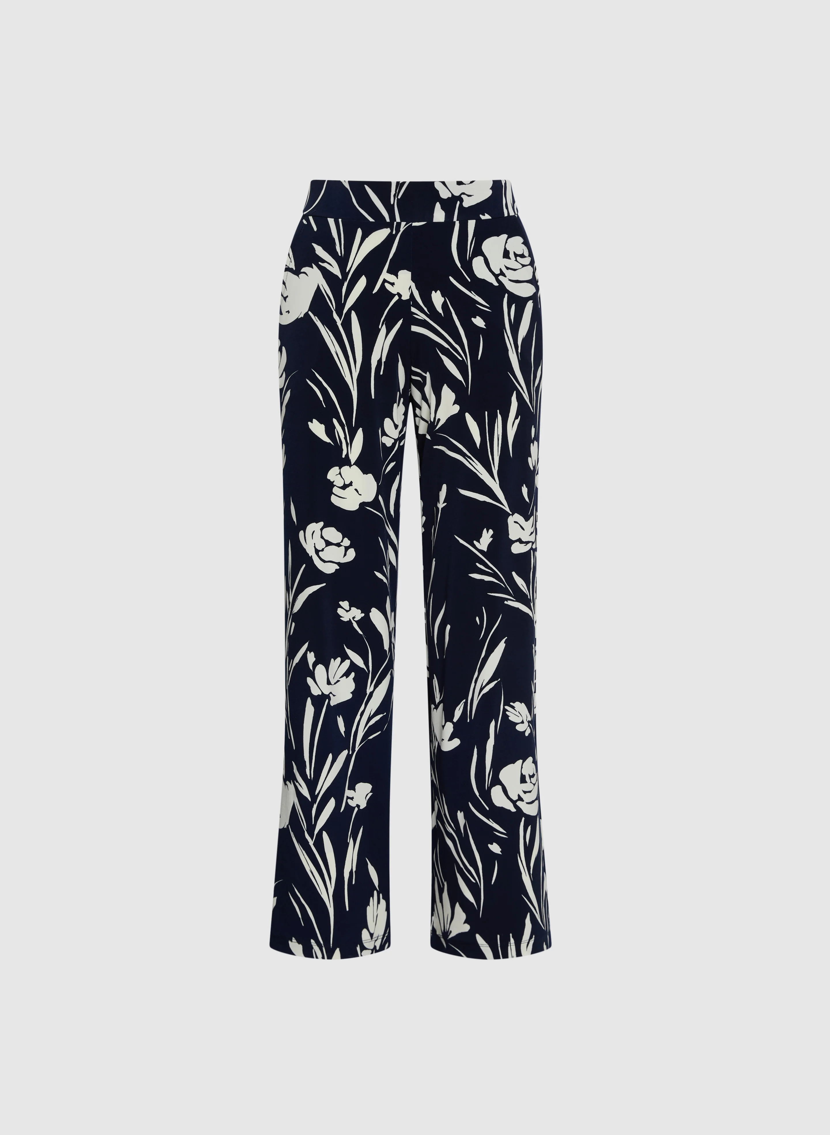 Wide-Leg Floral Print Pants - Image 6
