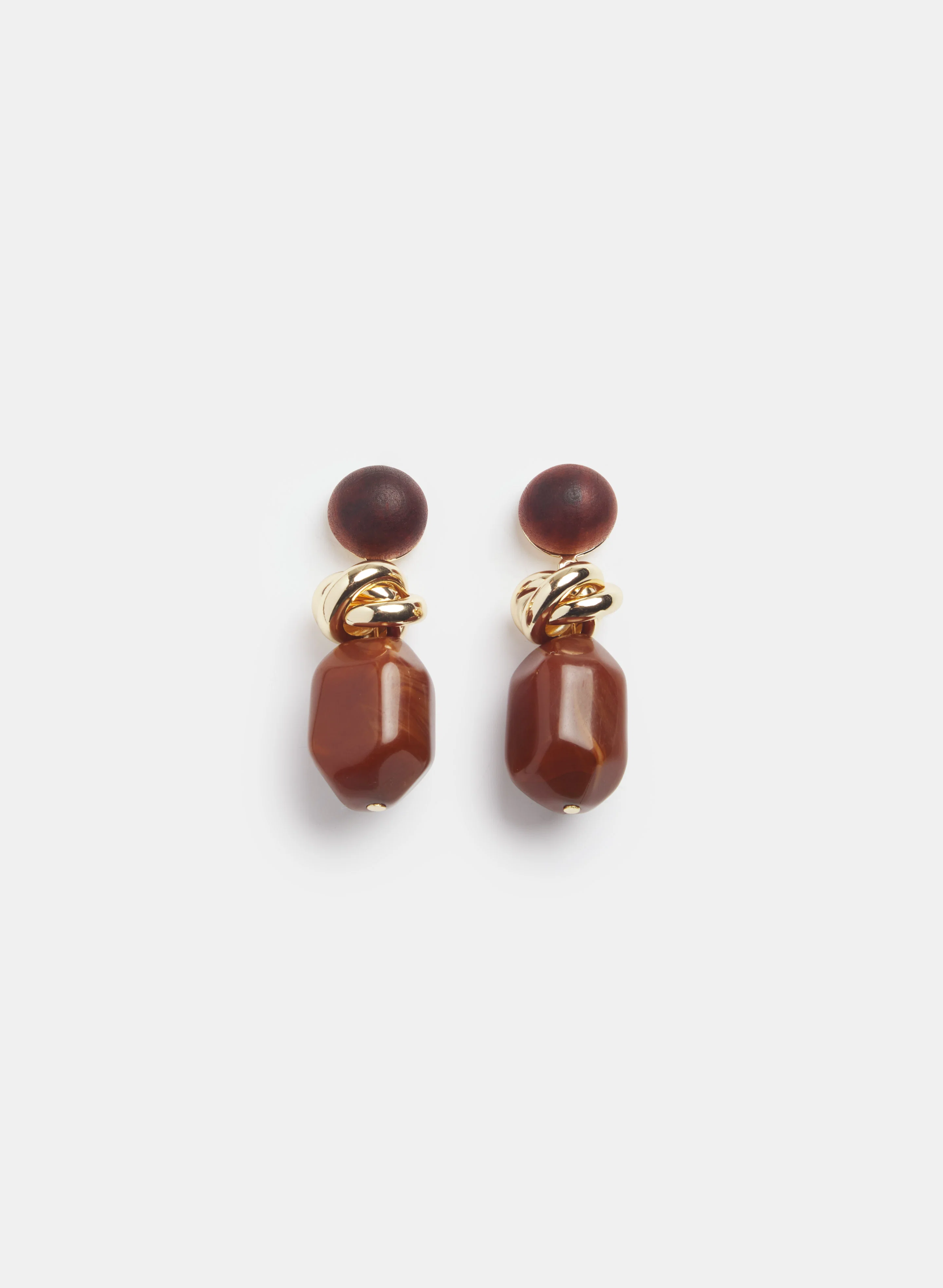Wood Bead Earrings