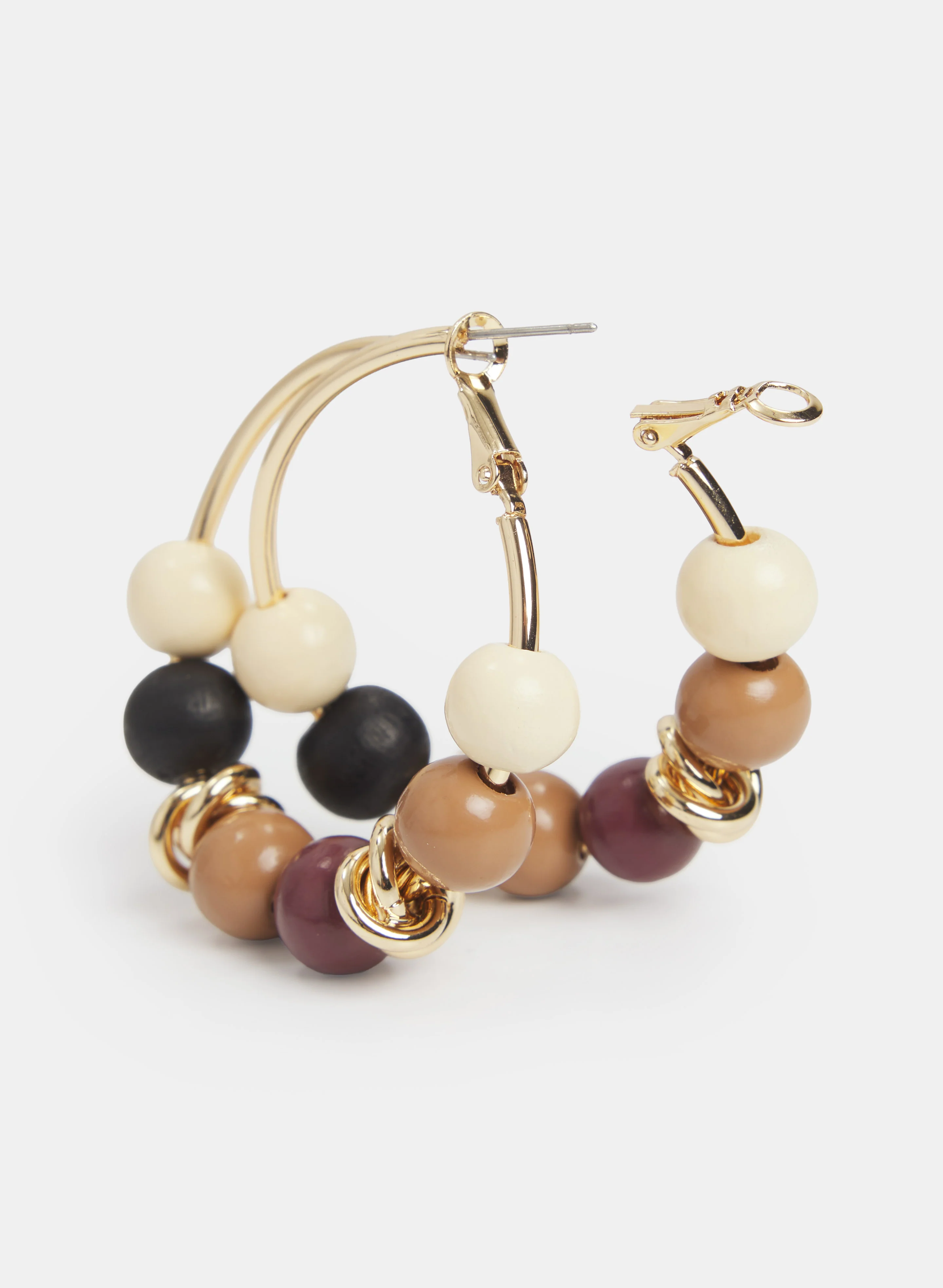 Wood Bead Earrings - Image 2