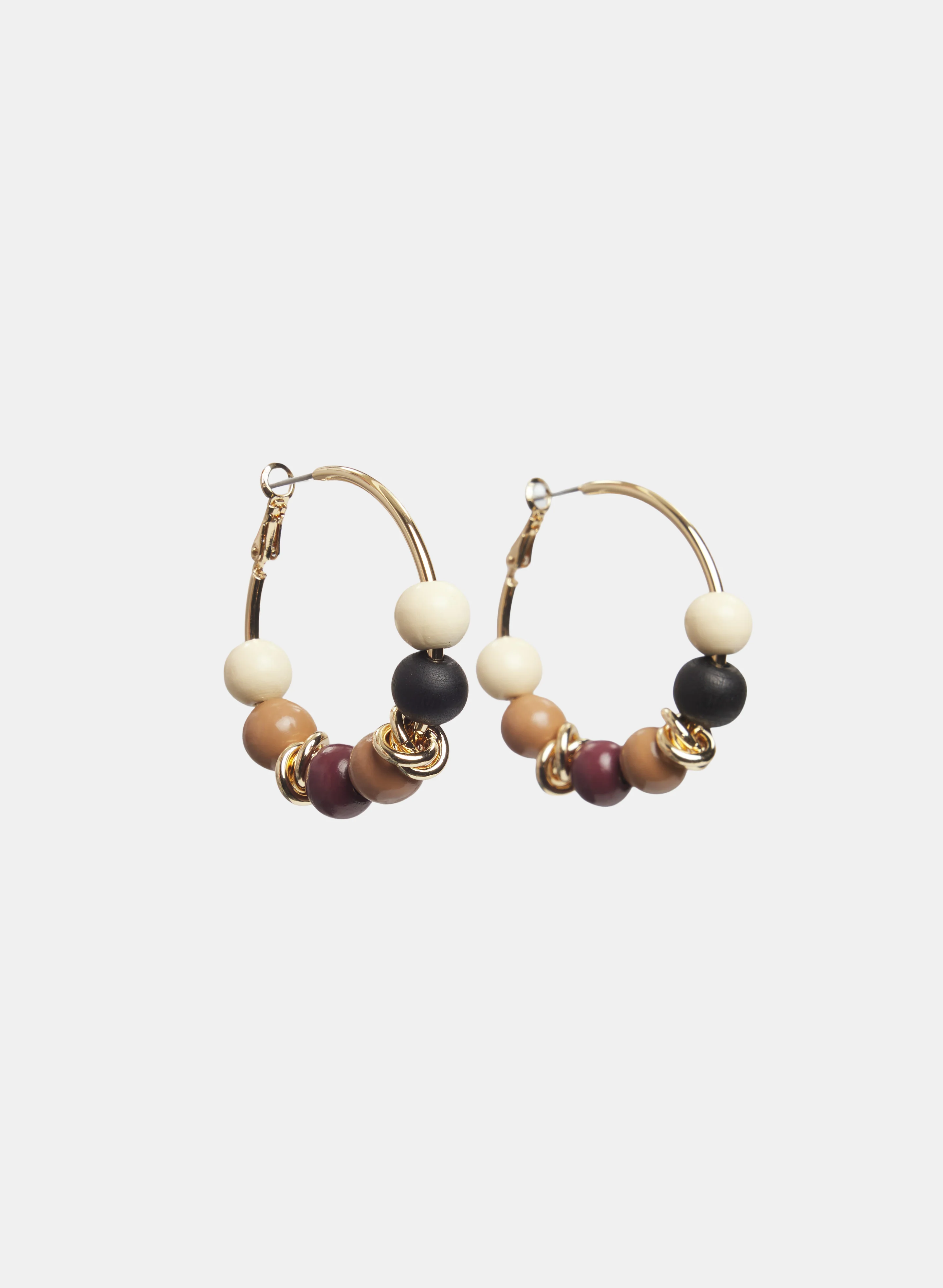 Wood Bead Earrings - Image 3