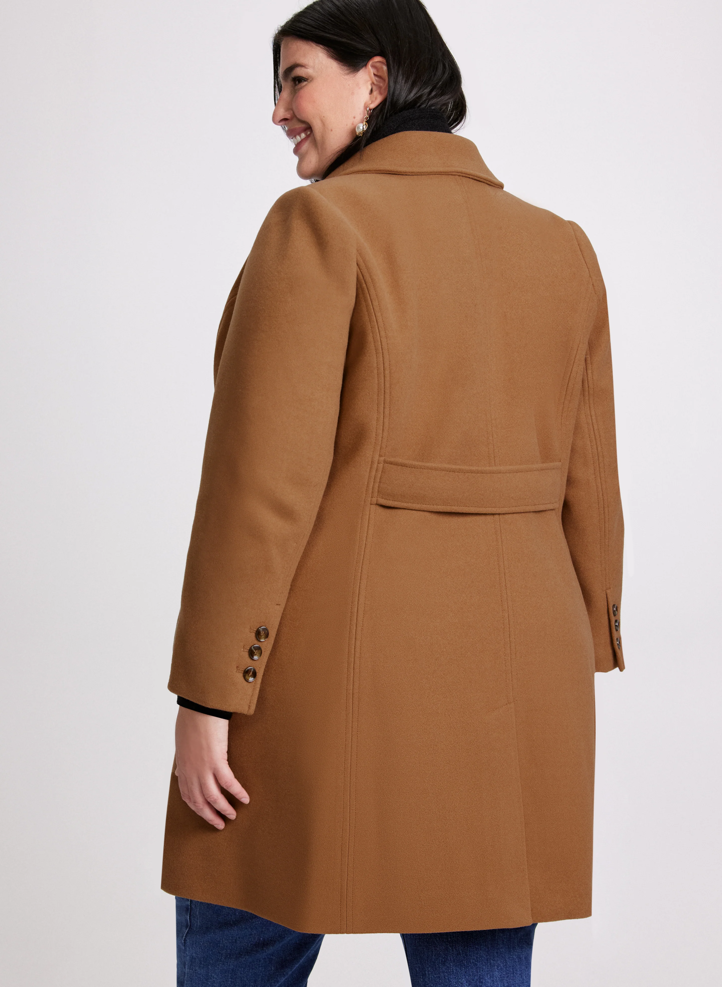 Stretch Wool-Blend Coat - Image 8