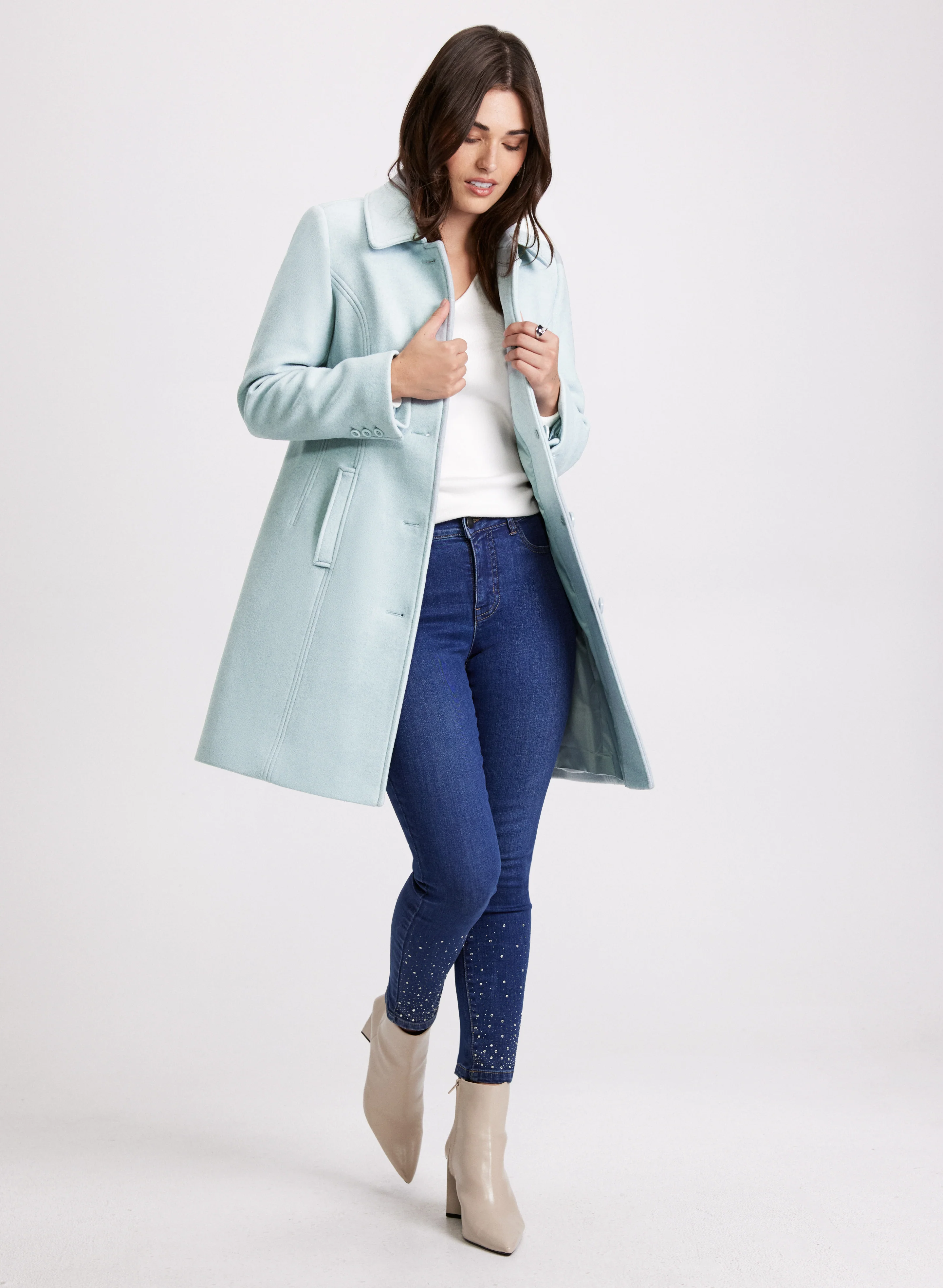 Stretch Wool-Blend Coat - Image 2