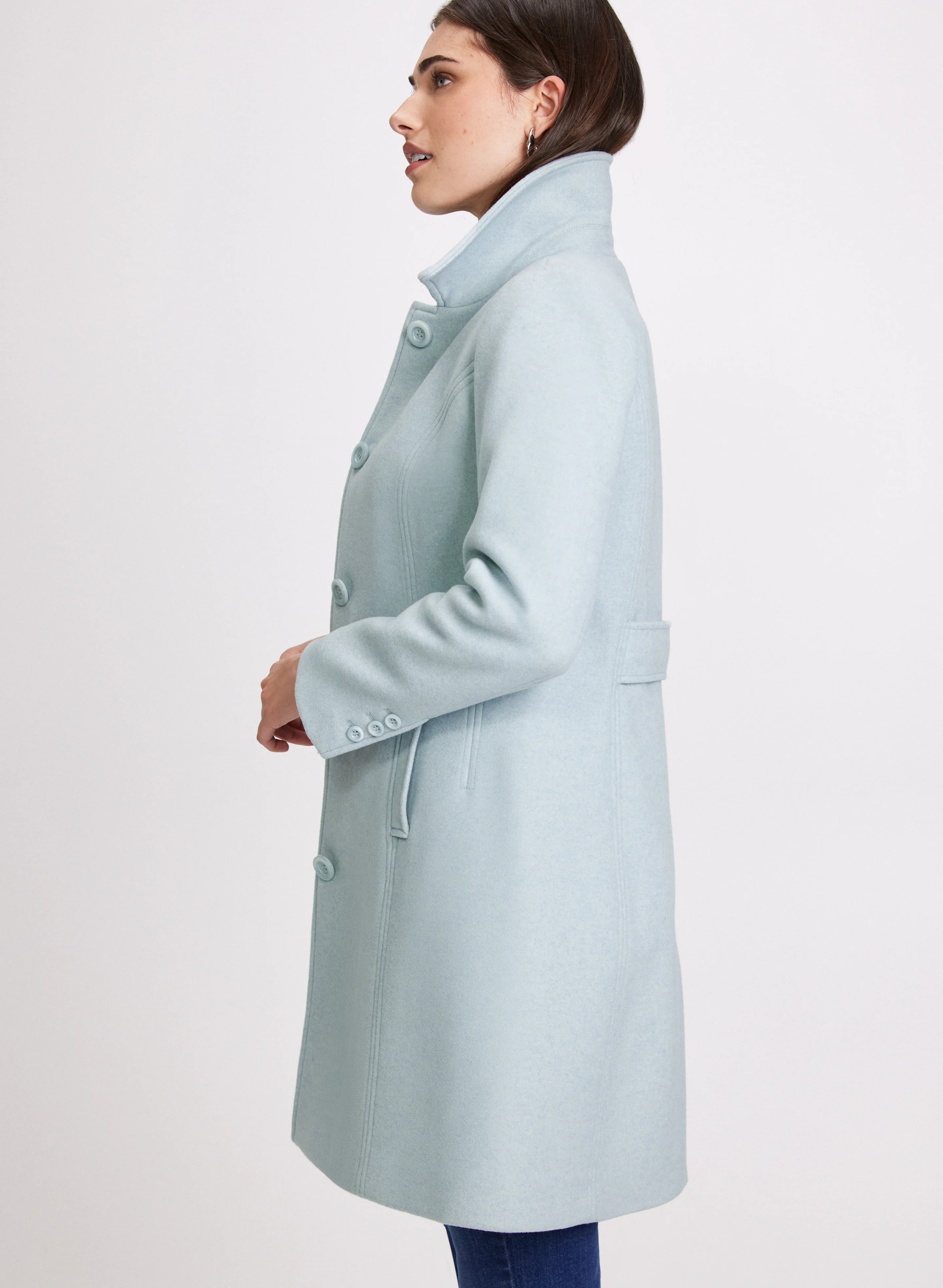 Stretch Wool-Blend Coat - Image 3