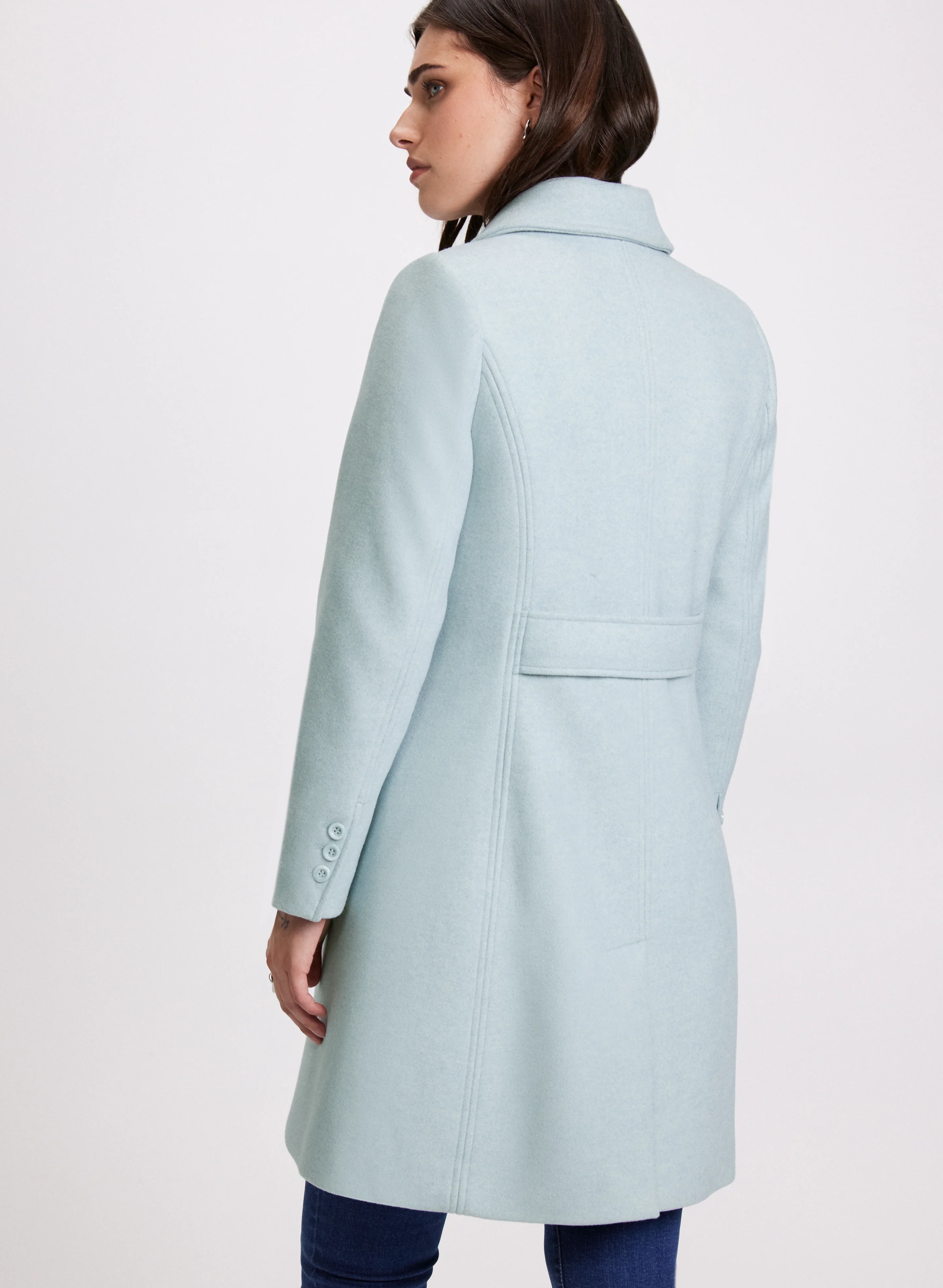 Stretch Wool-Blend Coat - Image 4