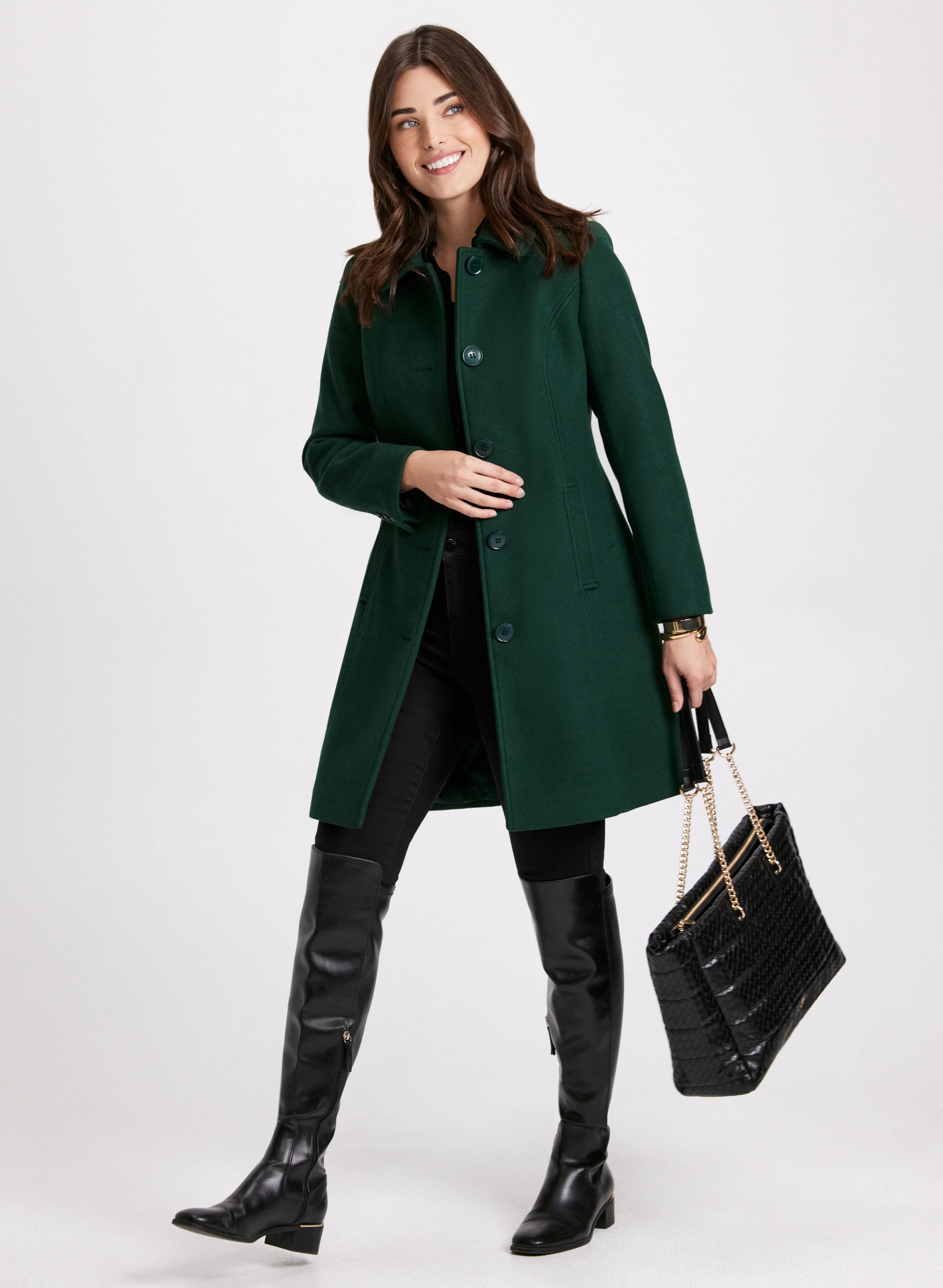 Stretch Wool-Blend Coat - Image 3