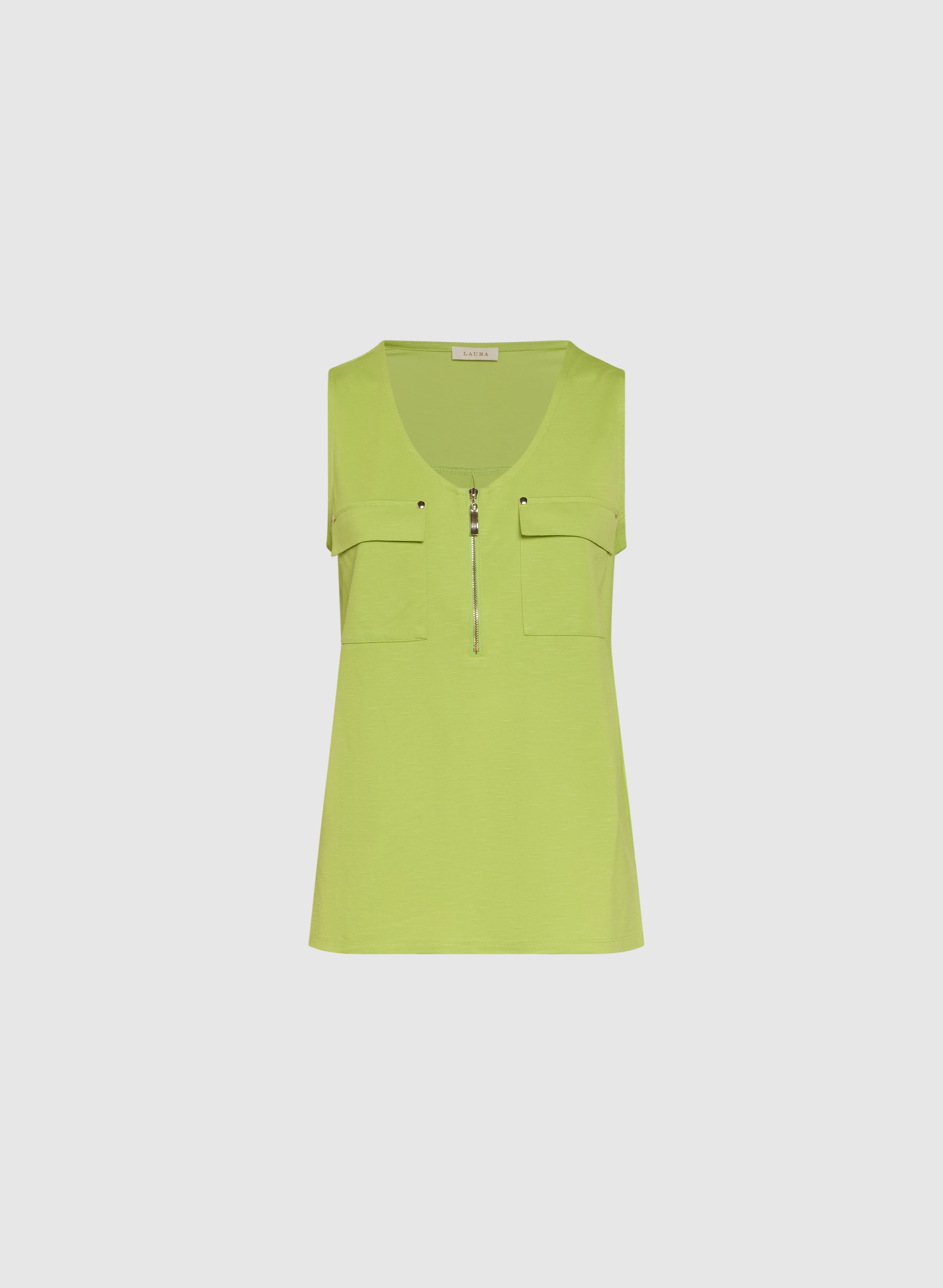 Zip-Up Tank Top - Image 6