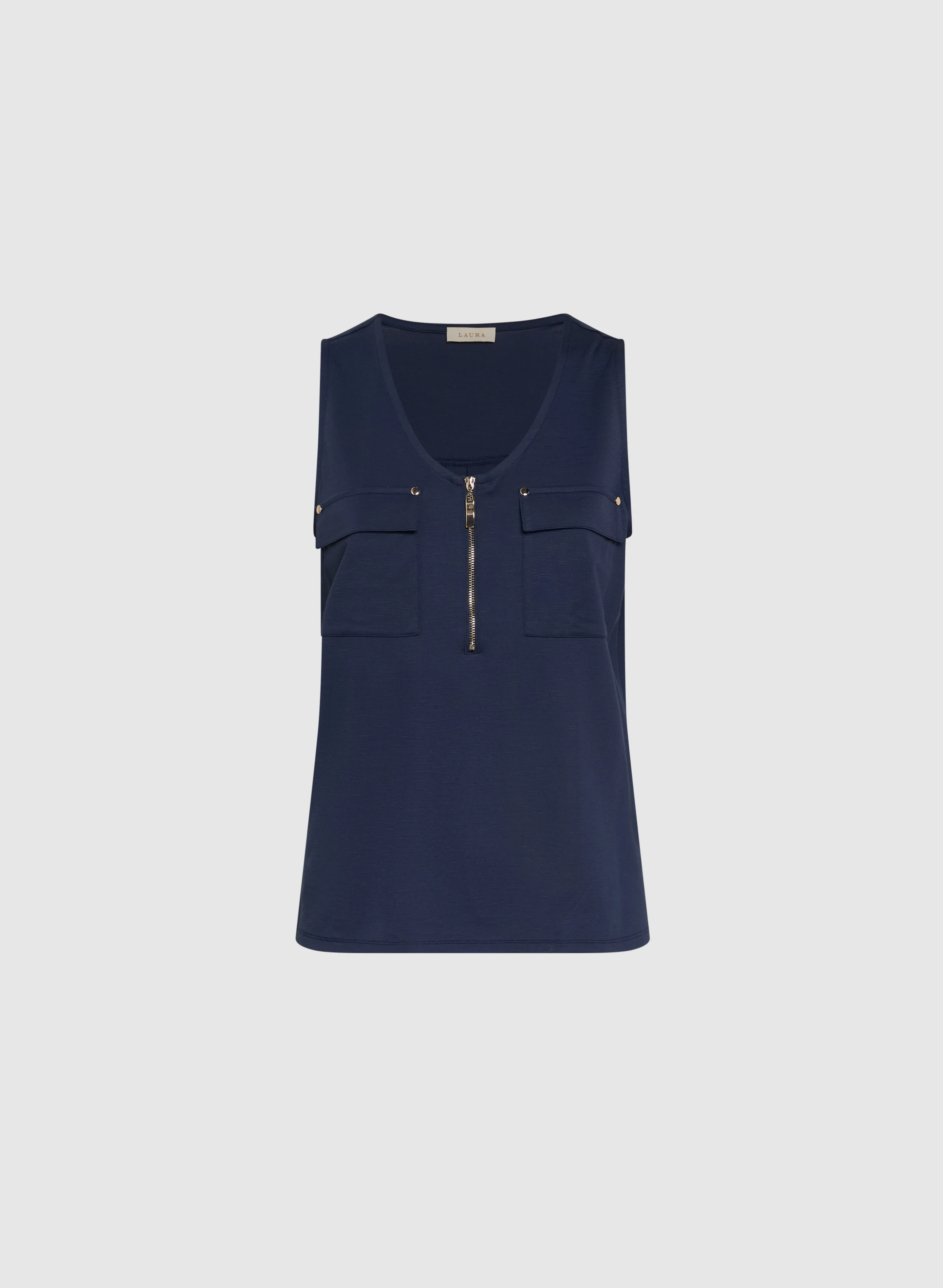 Zip-Up Tank Top - Image 6