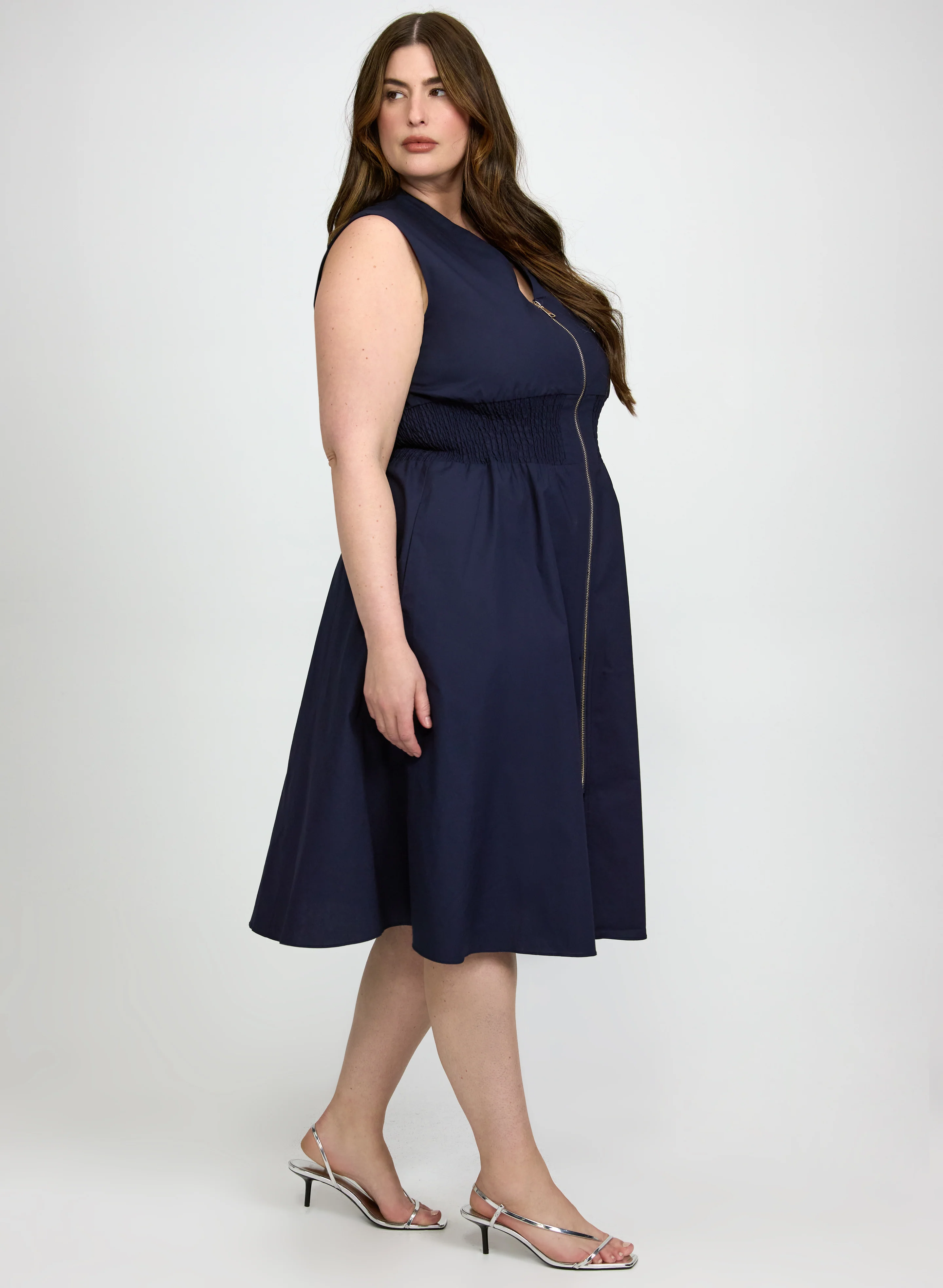 Zip Fit & Flare Dress - Image 3