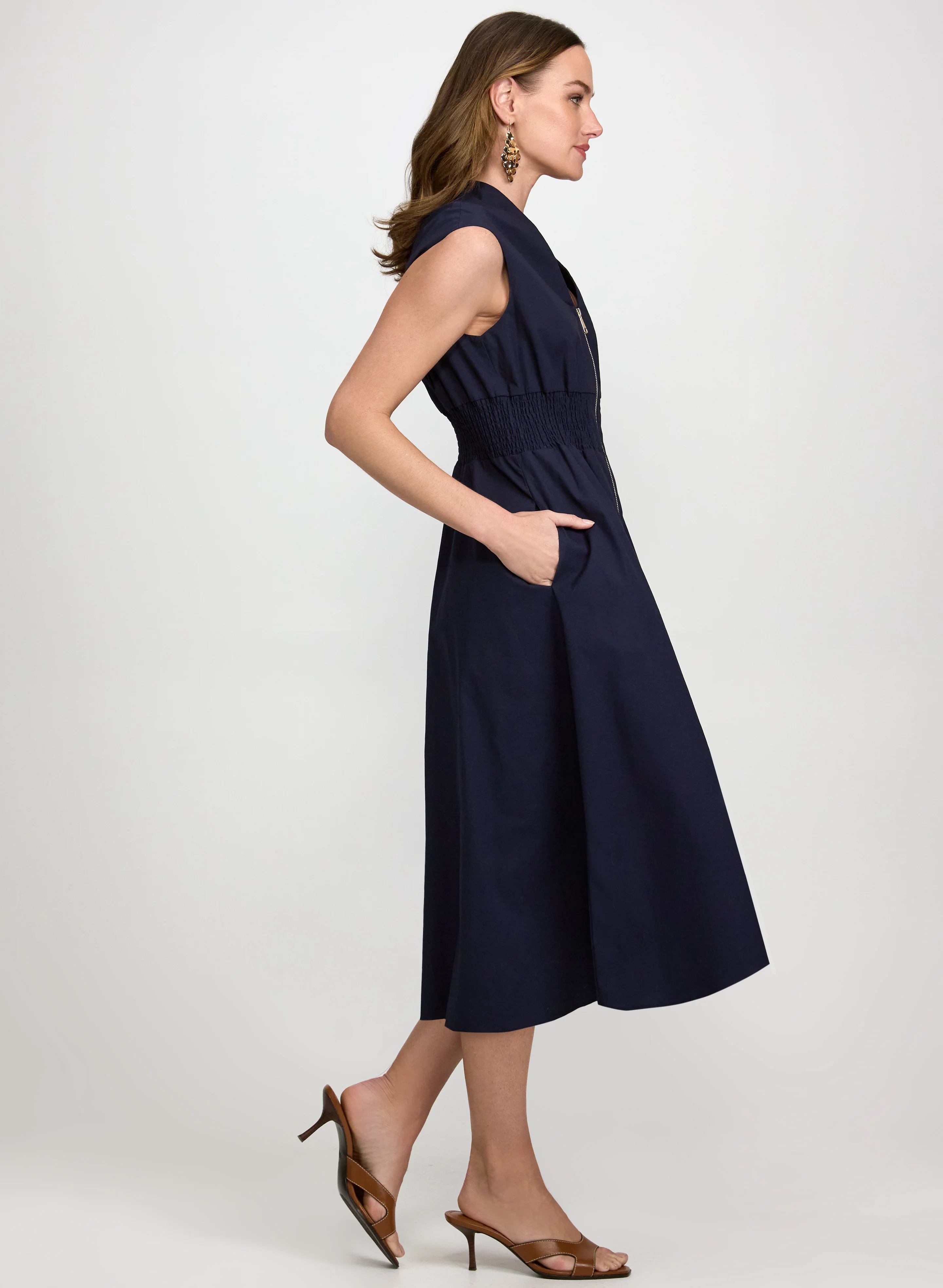 Zip Fit & Flare Dress - Image 2