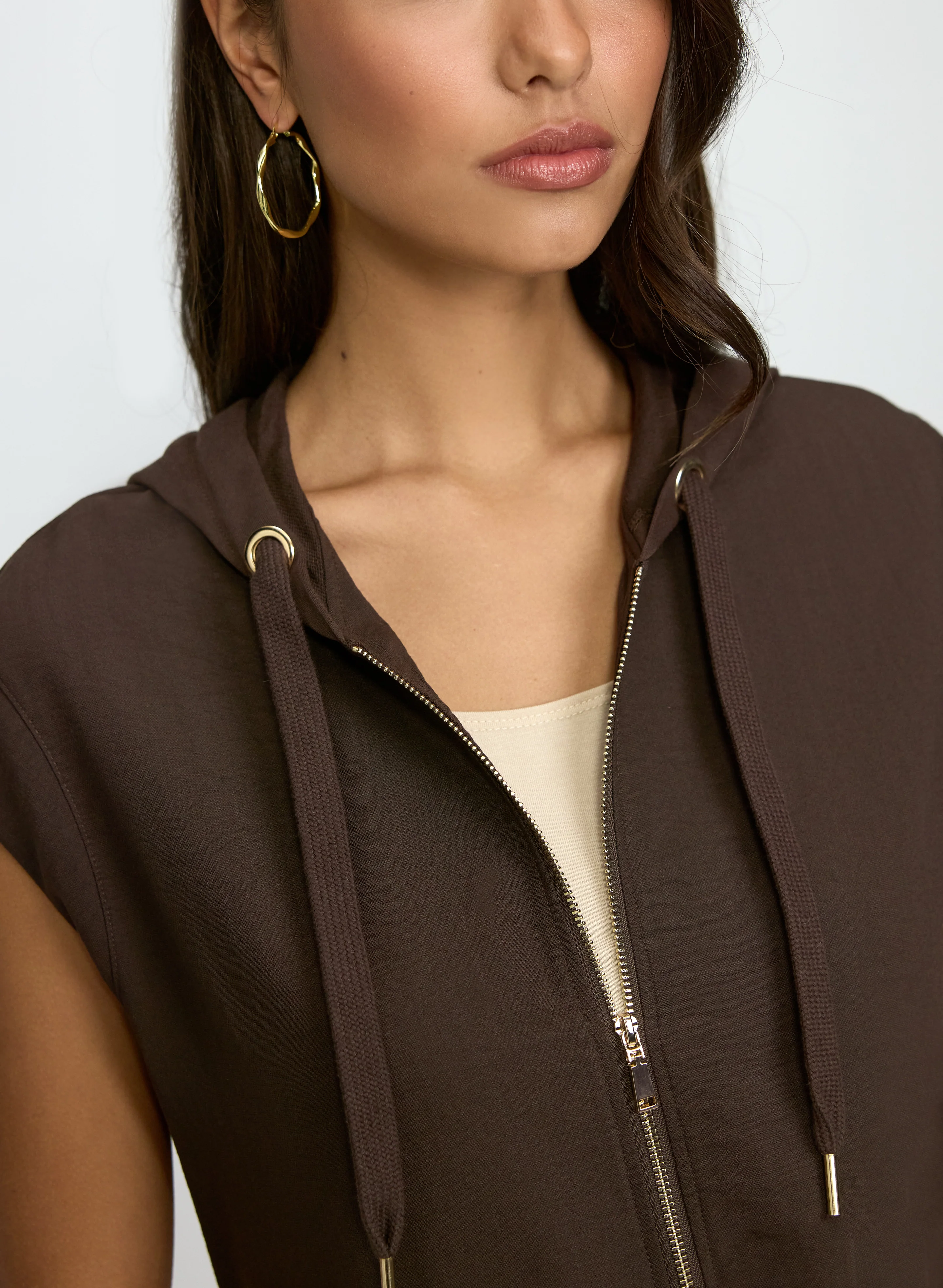 Zip Front Hooded Top - Image 3