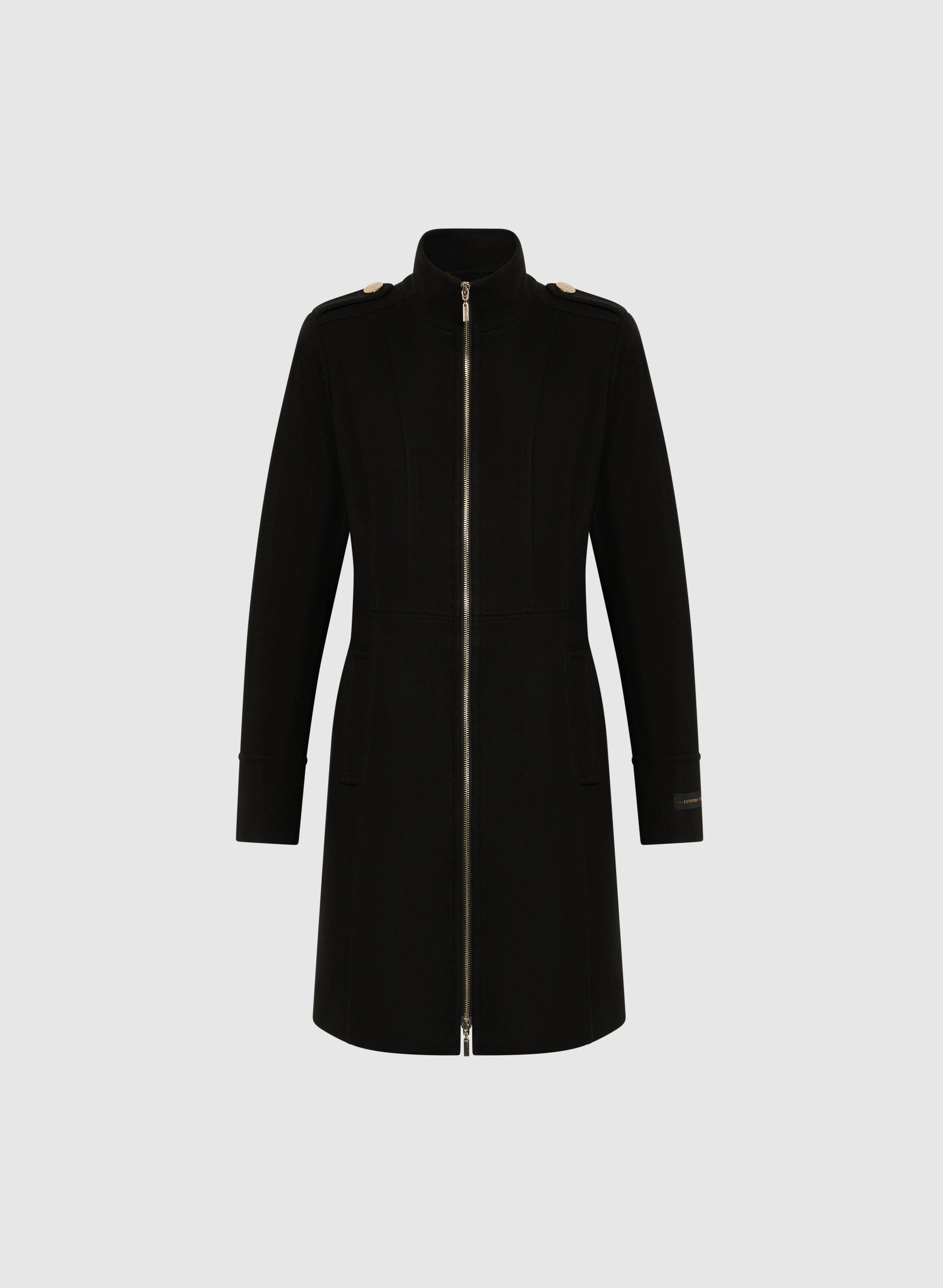 Zip Front Wool-Blend Coat - Image 6
