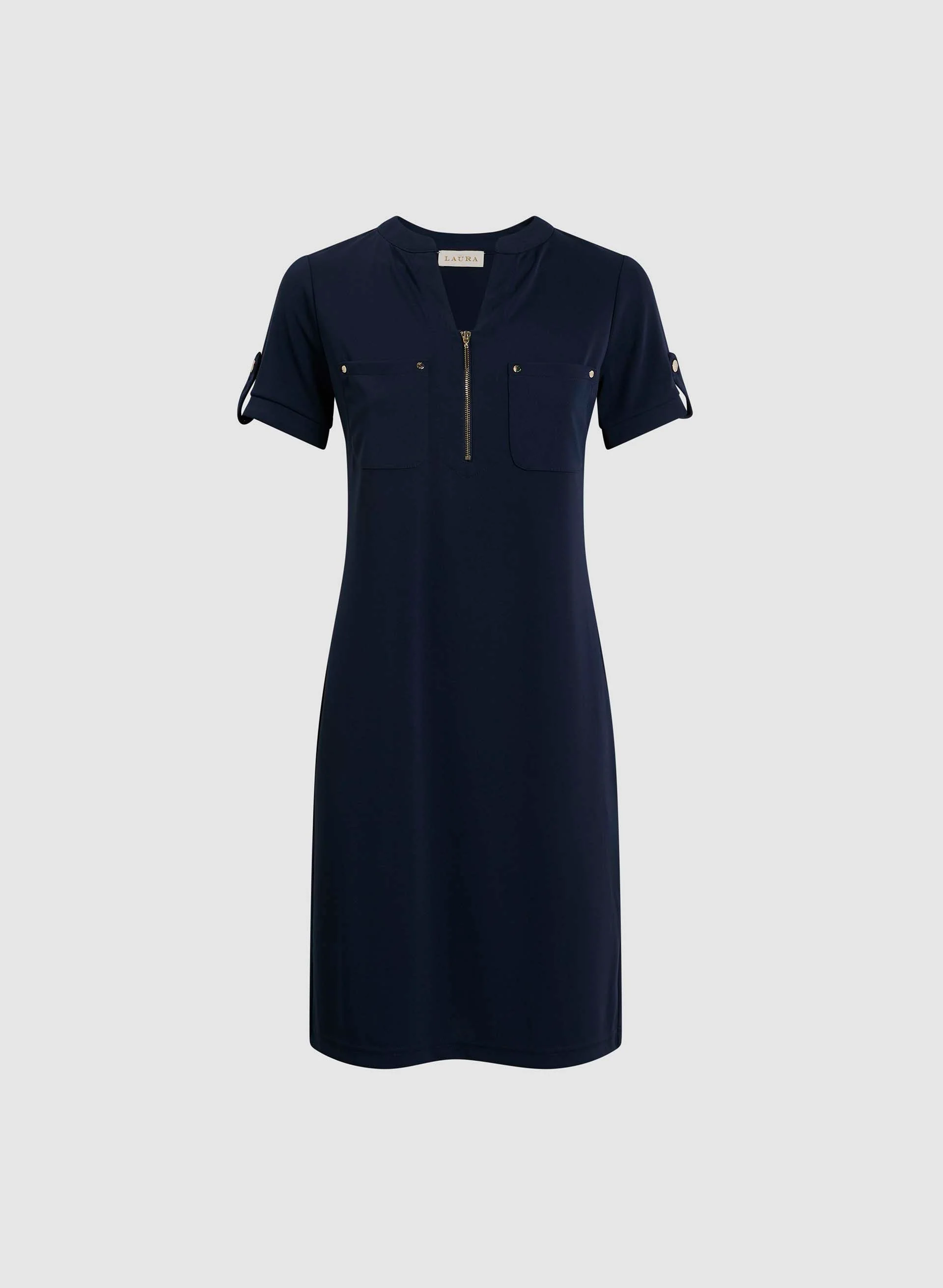 Zip Neck Dress - Image 5