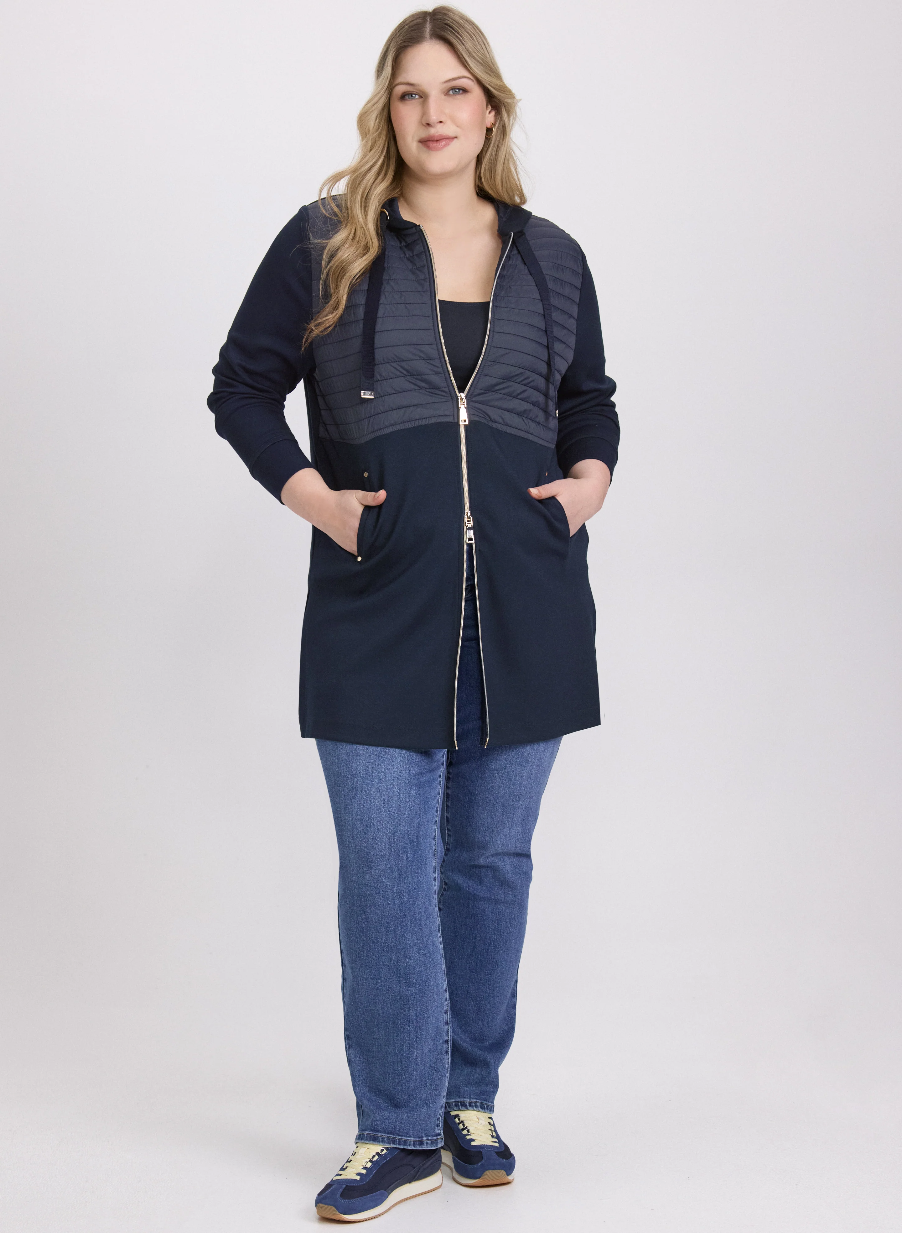 Zip Nylon Trim Top - Image 4