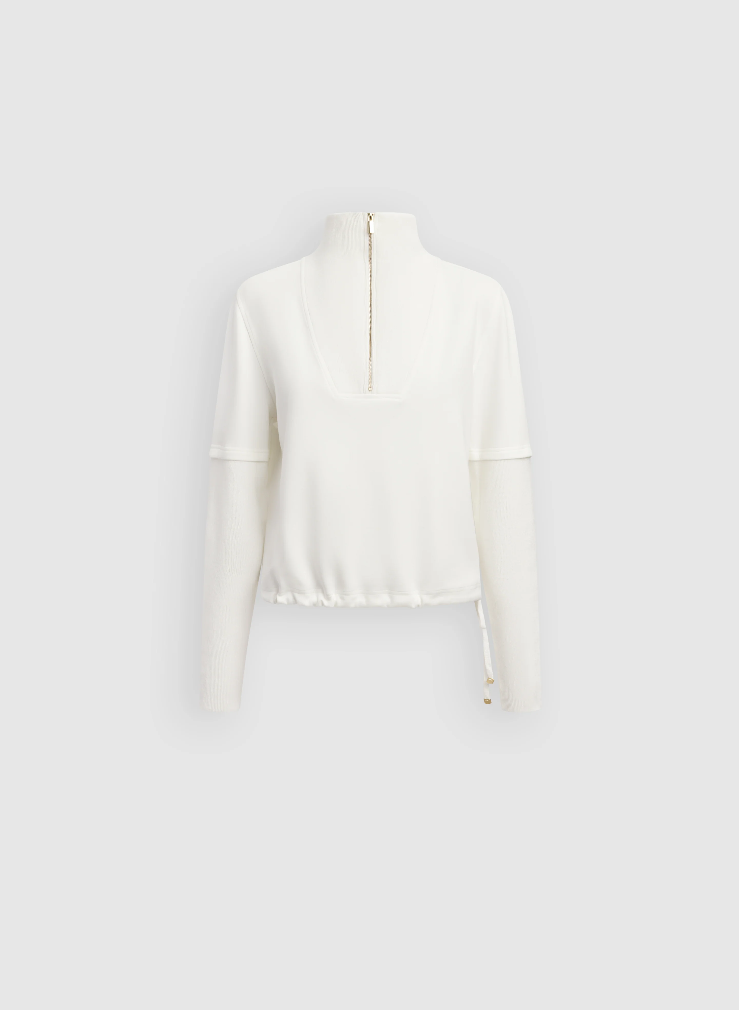 Zip-Up Funnel Neck Top - Image 6