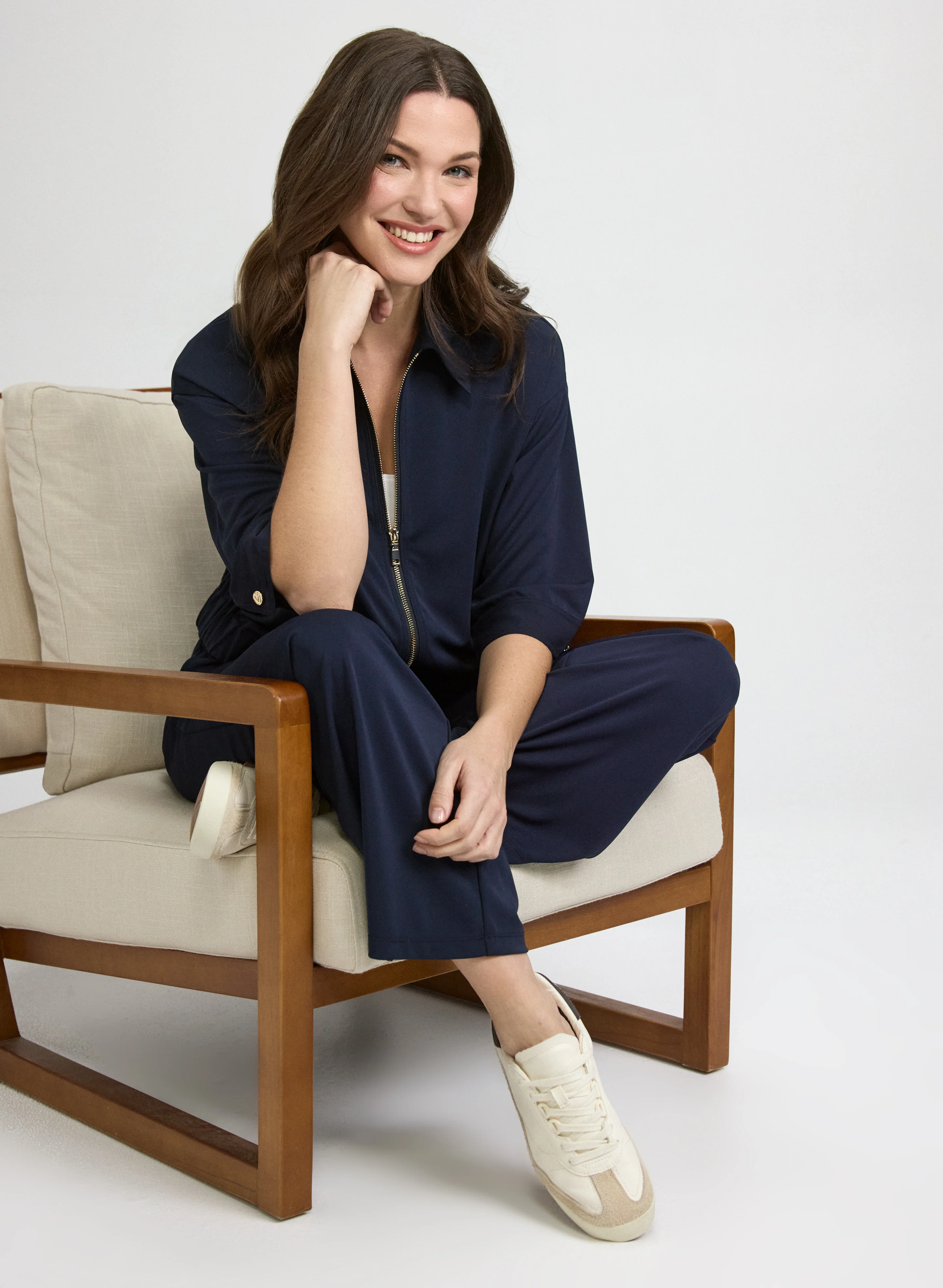 Zip-Up Jersey Top - Image 10