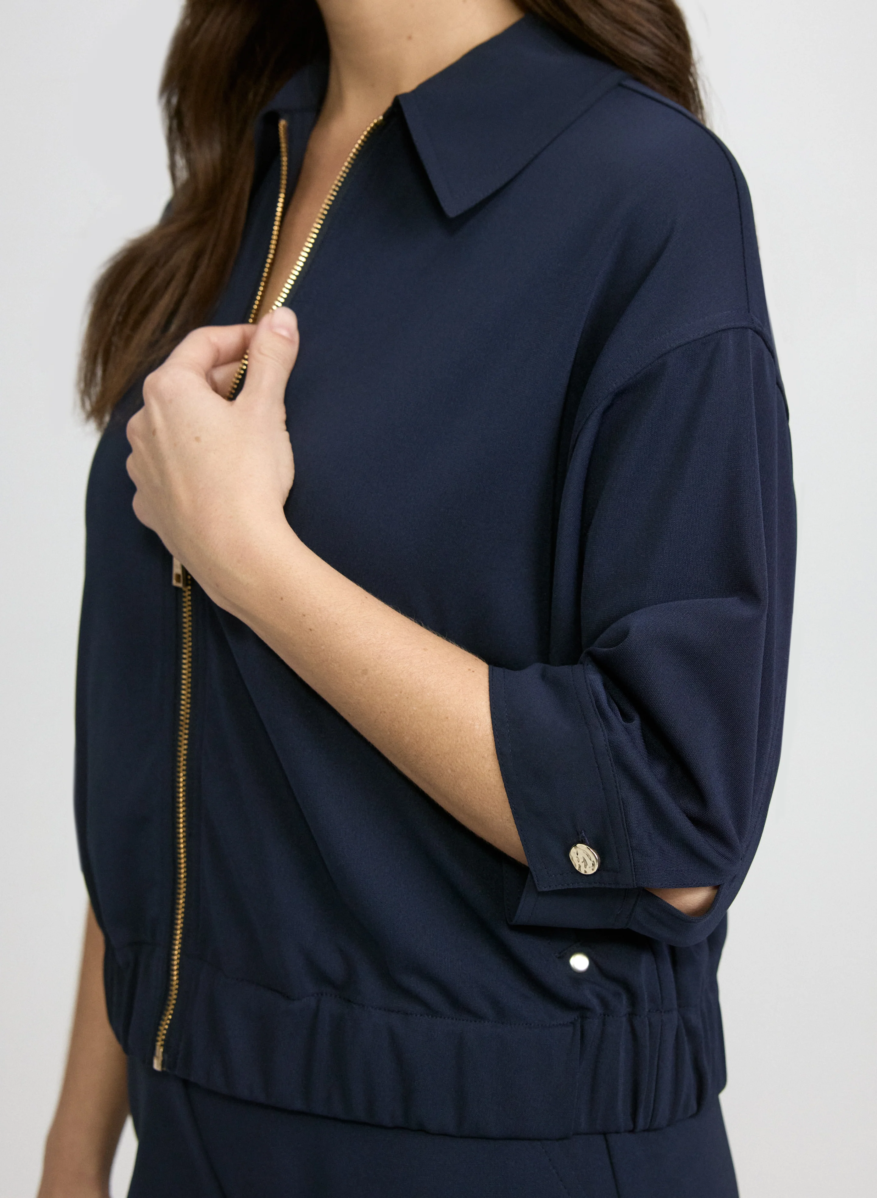 Zip-Up Jersey Top - Image 3