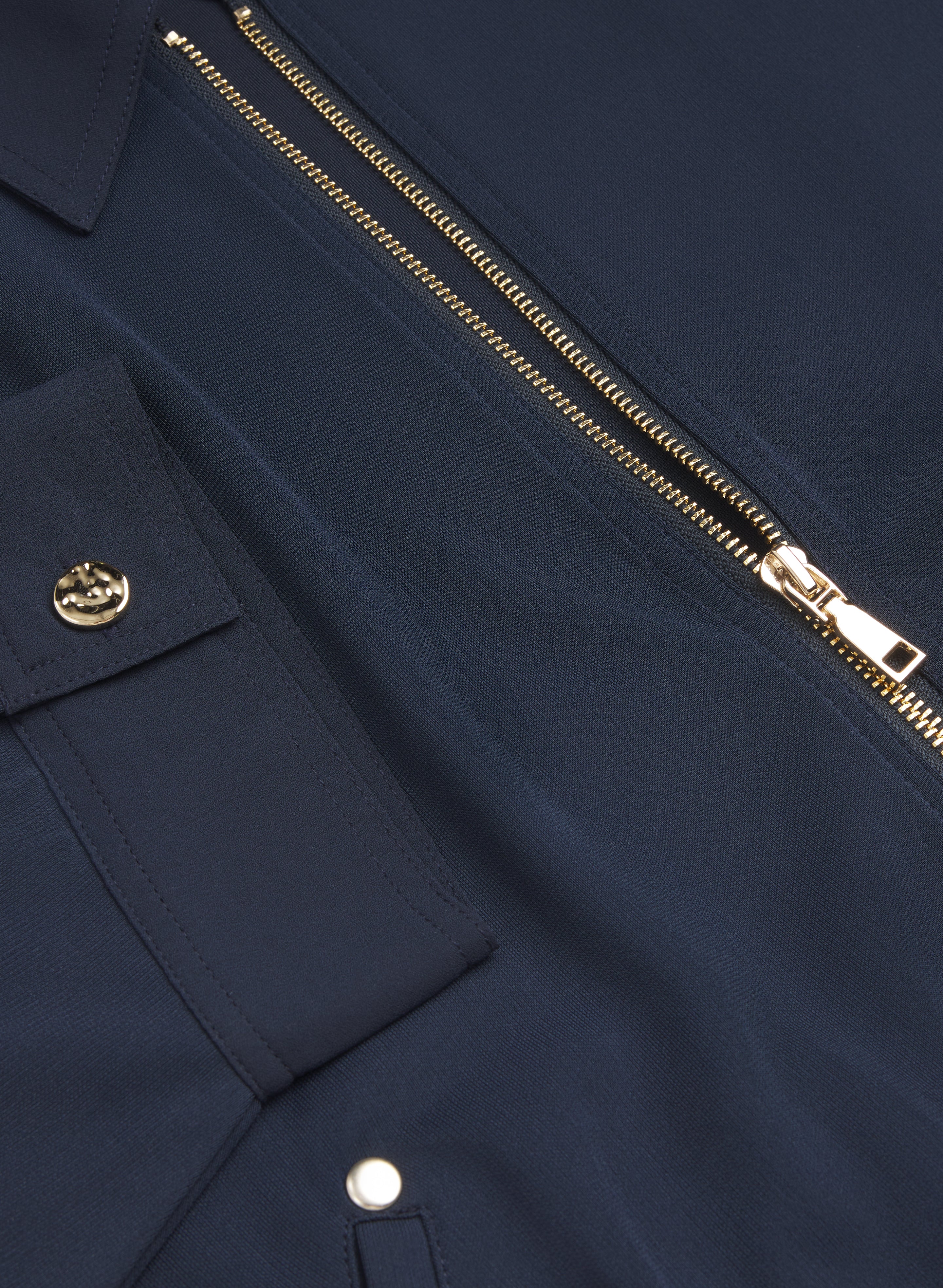 Zip-Up Jersey Top - Image 6