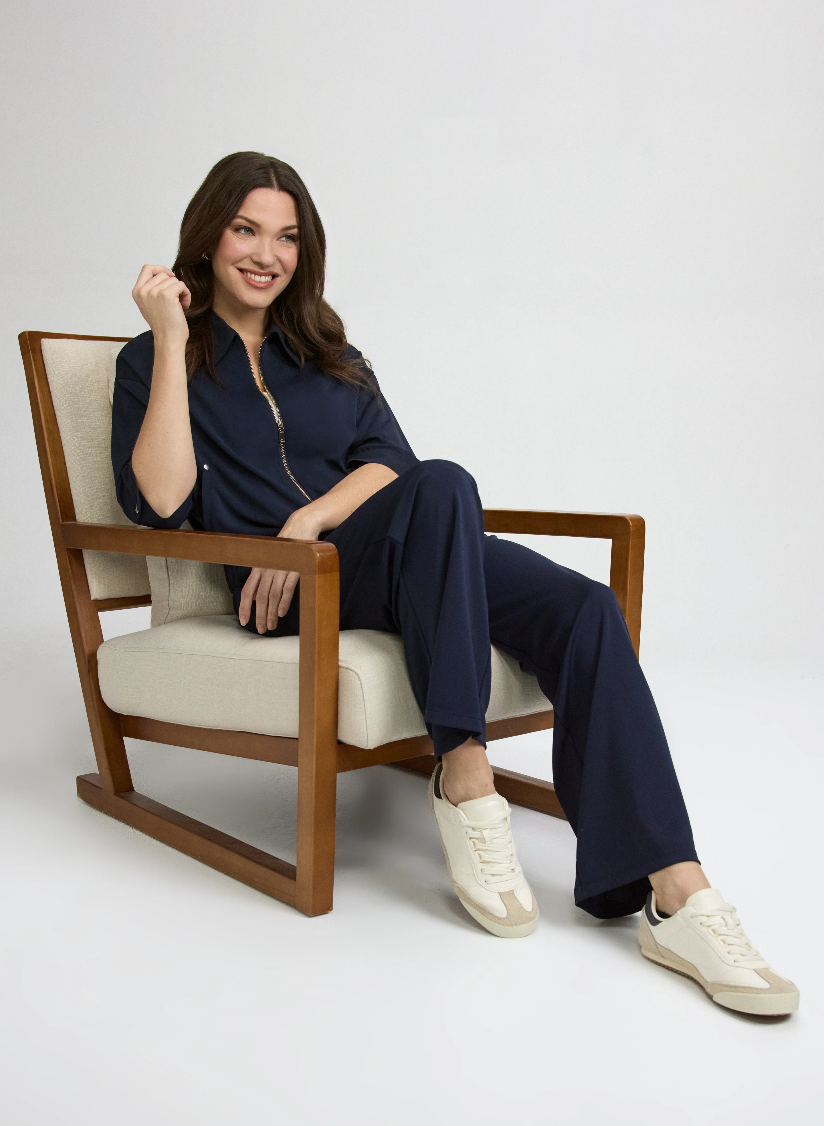 Zip-Up Jersey Top - Image 9